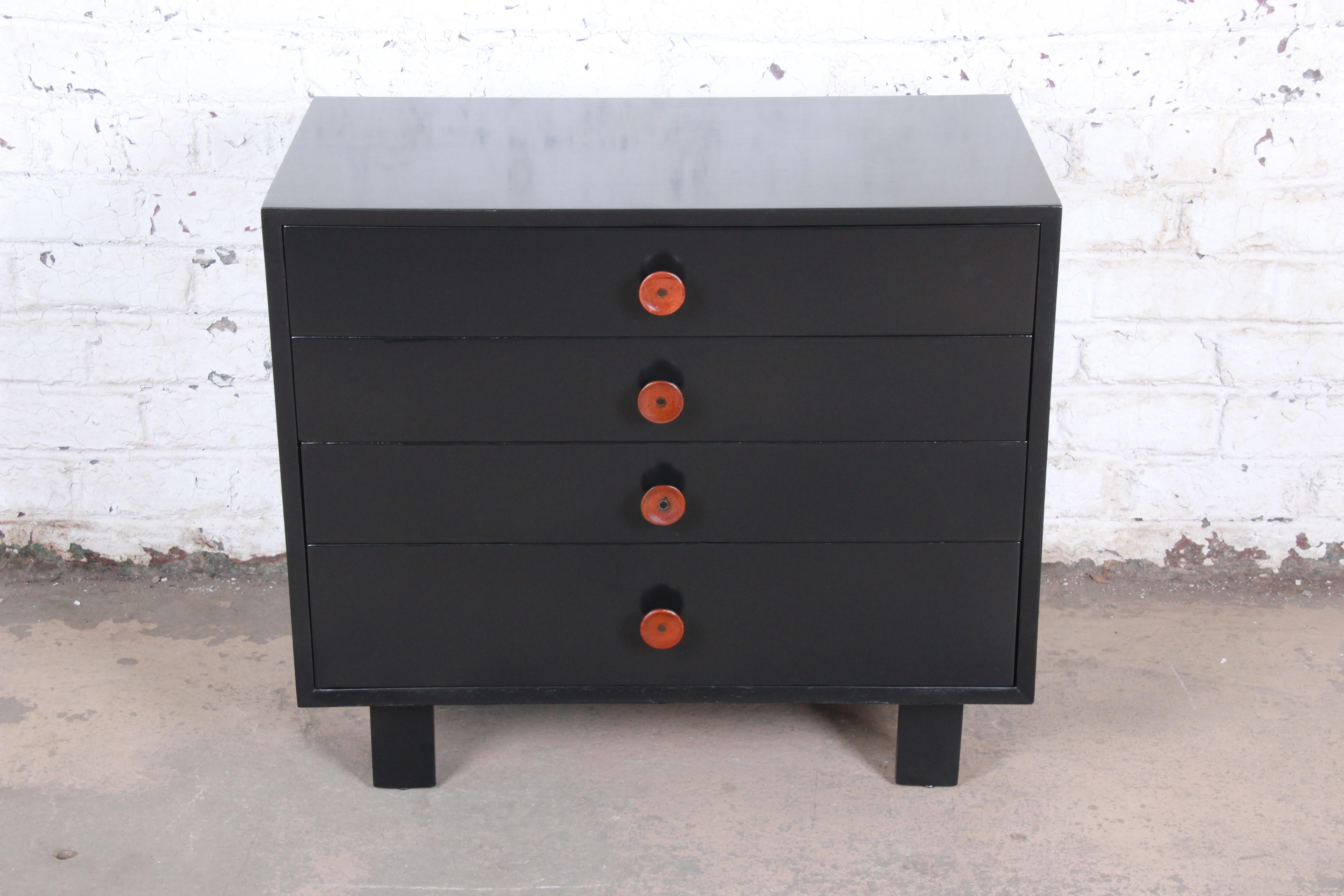 American George Nelson for Herman Miller Midcentury Four-Drawer Bachelor Chest, Restored