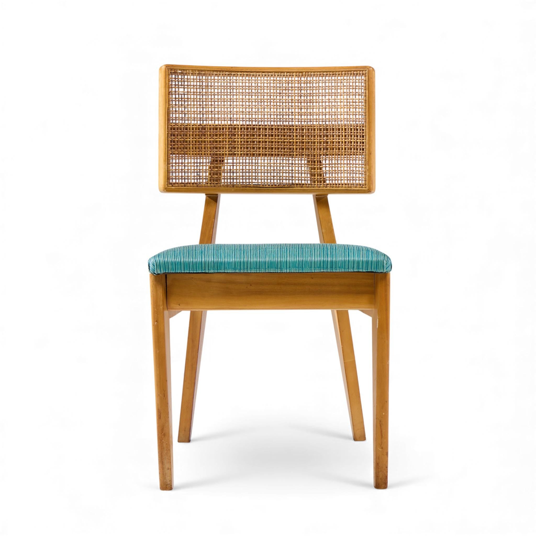 George Nelson for Herman Miller Model 4663 Walnut Dining Chairs - Set of 8 (chaises de salle à manger en noyer) État moyen - En vente à Franklin Park, IL