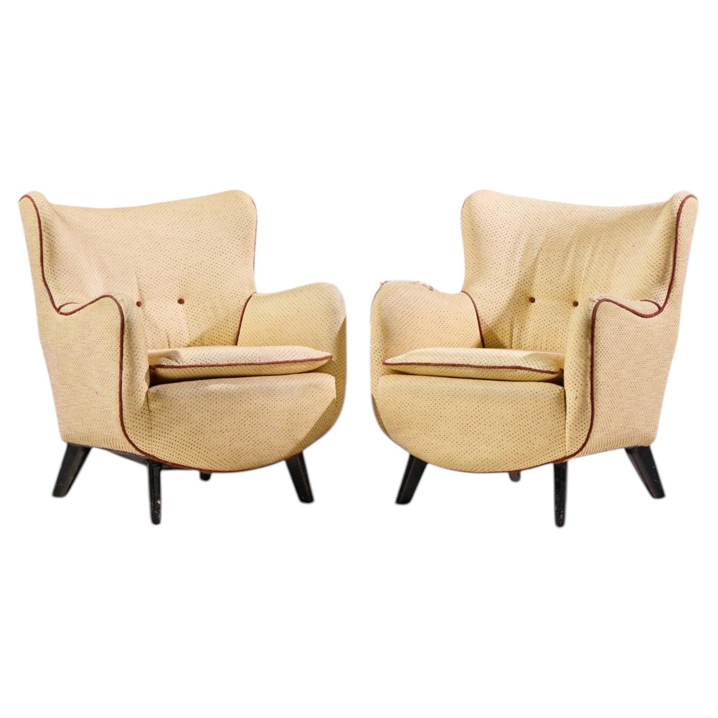 George Nelson pour Herman Miller, modèle 4688 : fauteuils de salon du milieu du siècle – paire