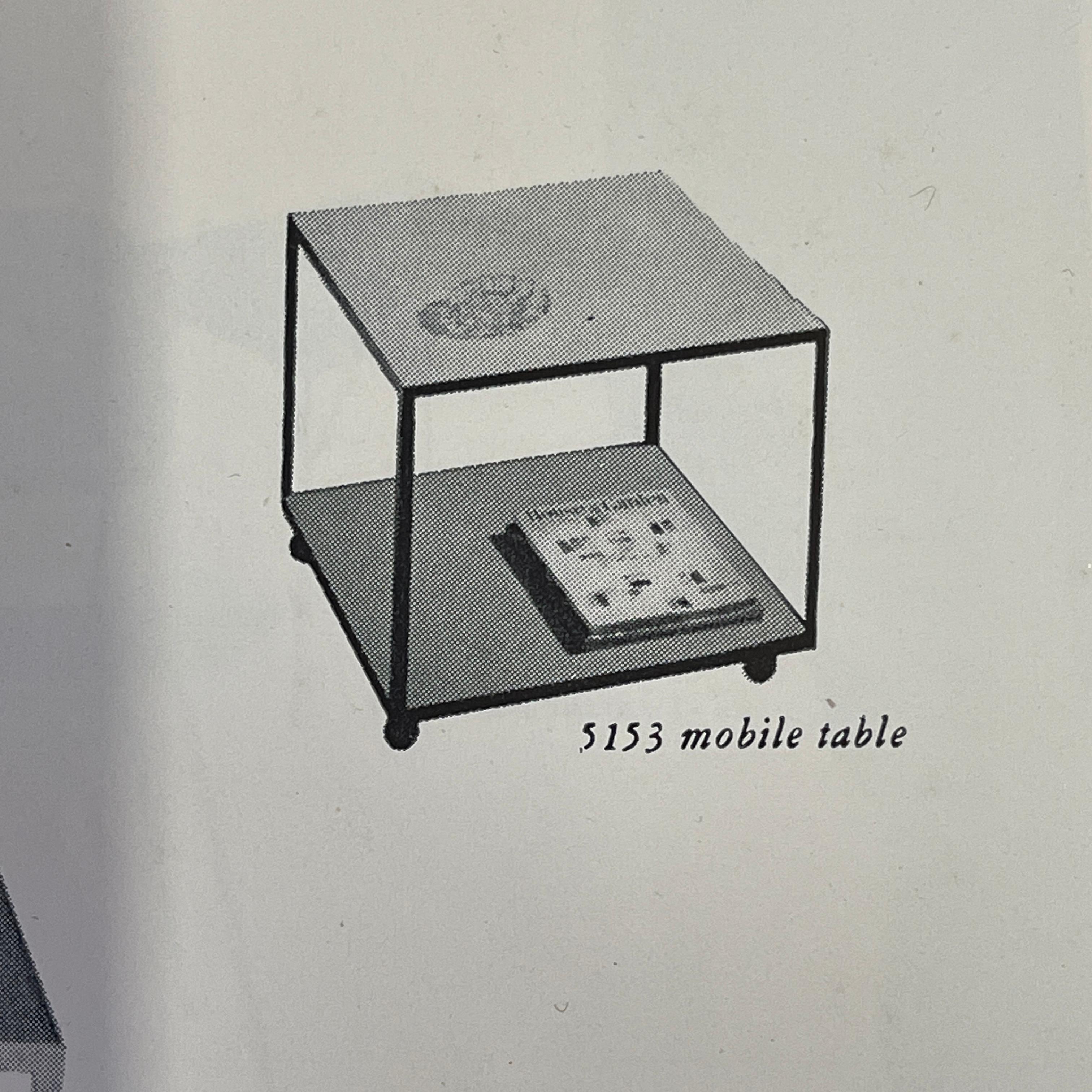 George Nelson für Herman Miller Modell 5153 Mobiler Tisch im Angebot 5
