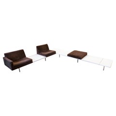 Retro George Nelson for Herman Miller Modular Steel Frame 2-Piece Seating & Table 60s