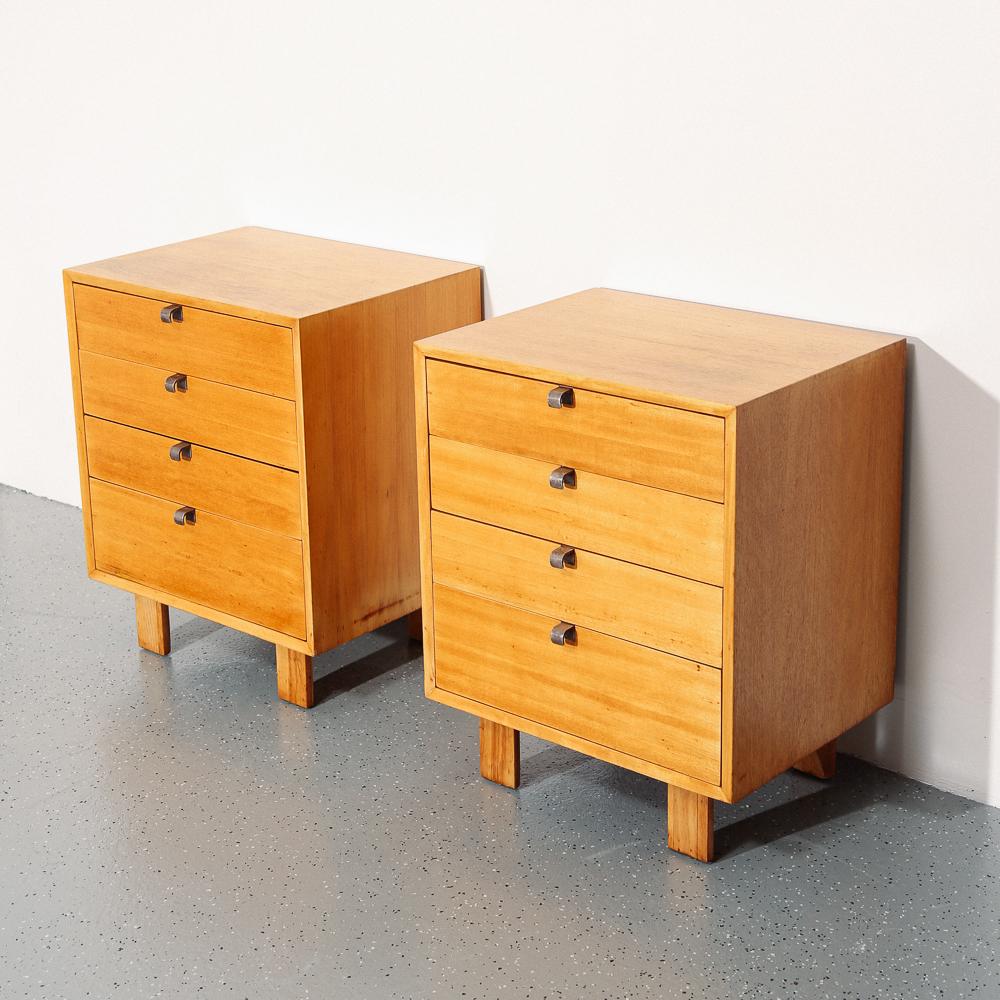 Mid-Century Modern George Nelson for Herman Miller Pair of Chests or Nightstands