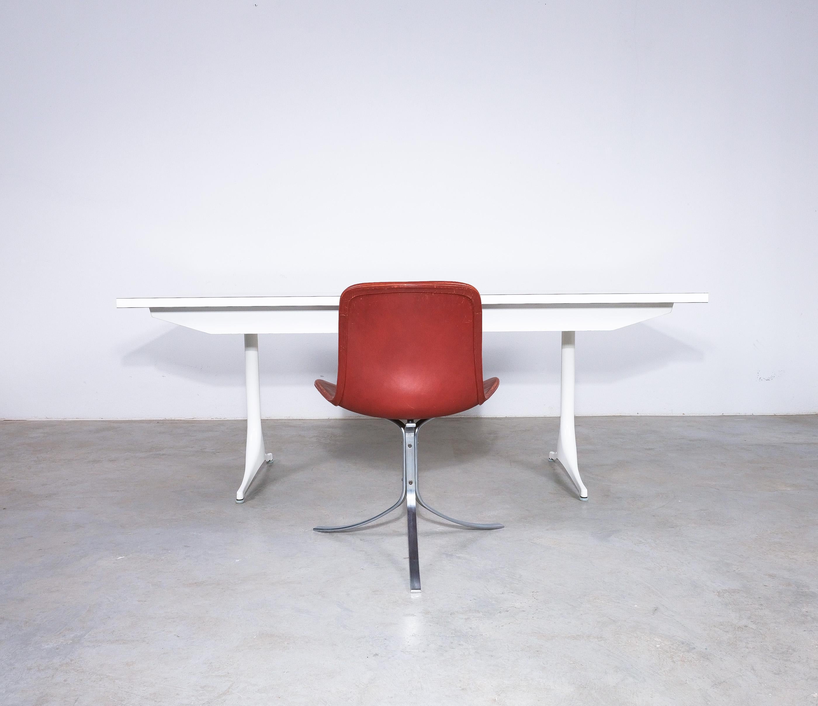 Formica George Nelson for Herman Miller Pedestal Dining Table Desk, 1960 For Sale
