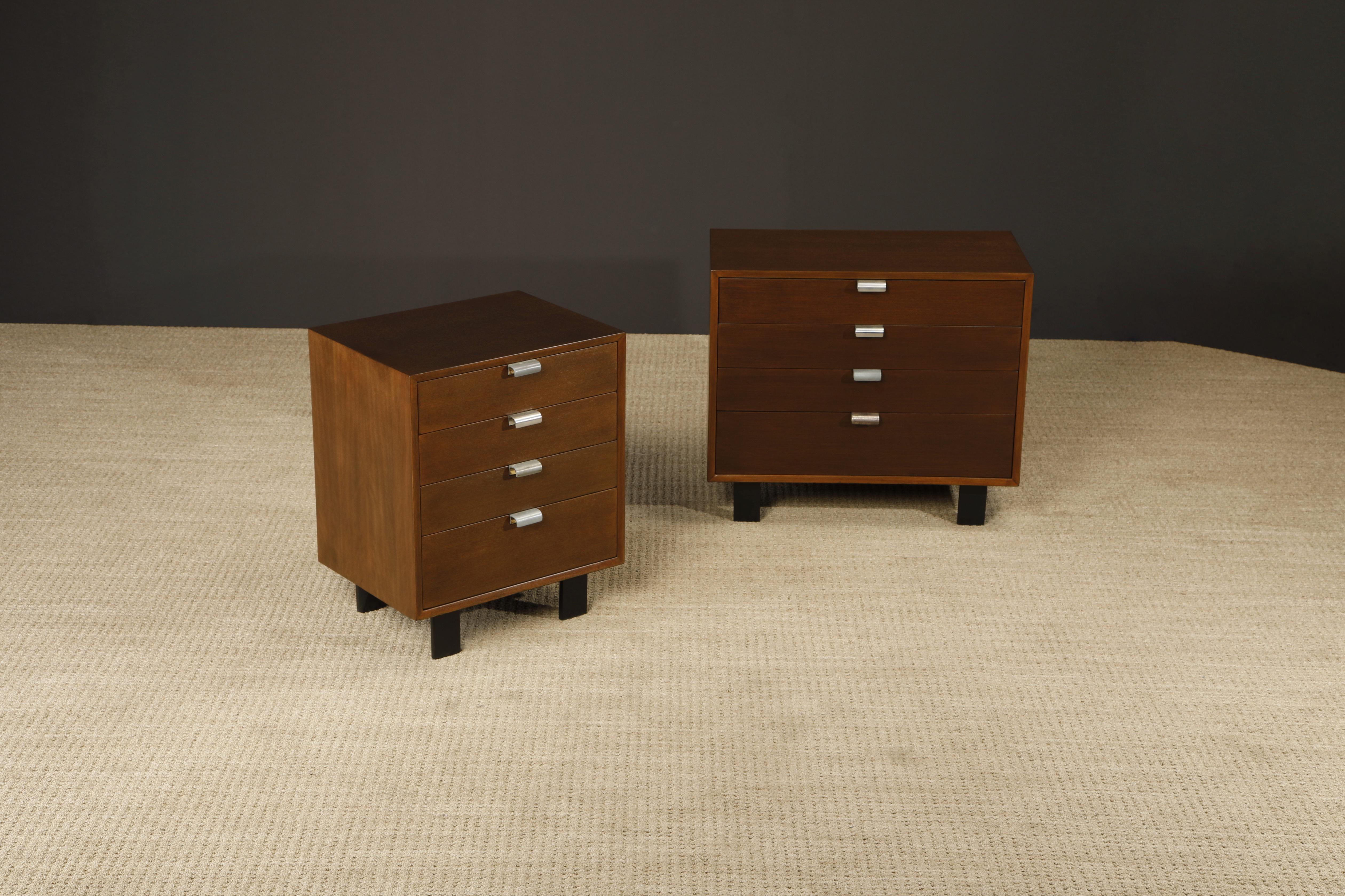American George Nelson for Herman Miller 'Primavera' Nightstands, c. 1955, Signed For Sale