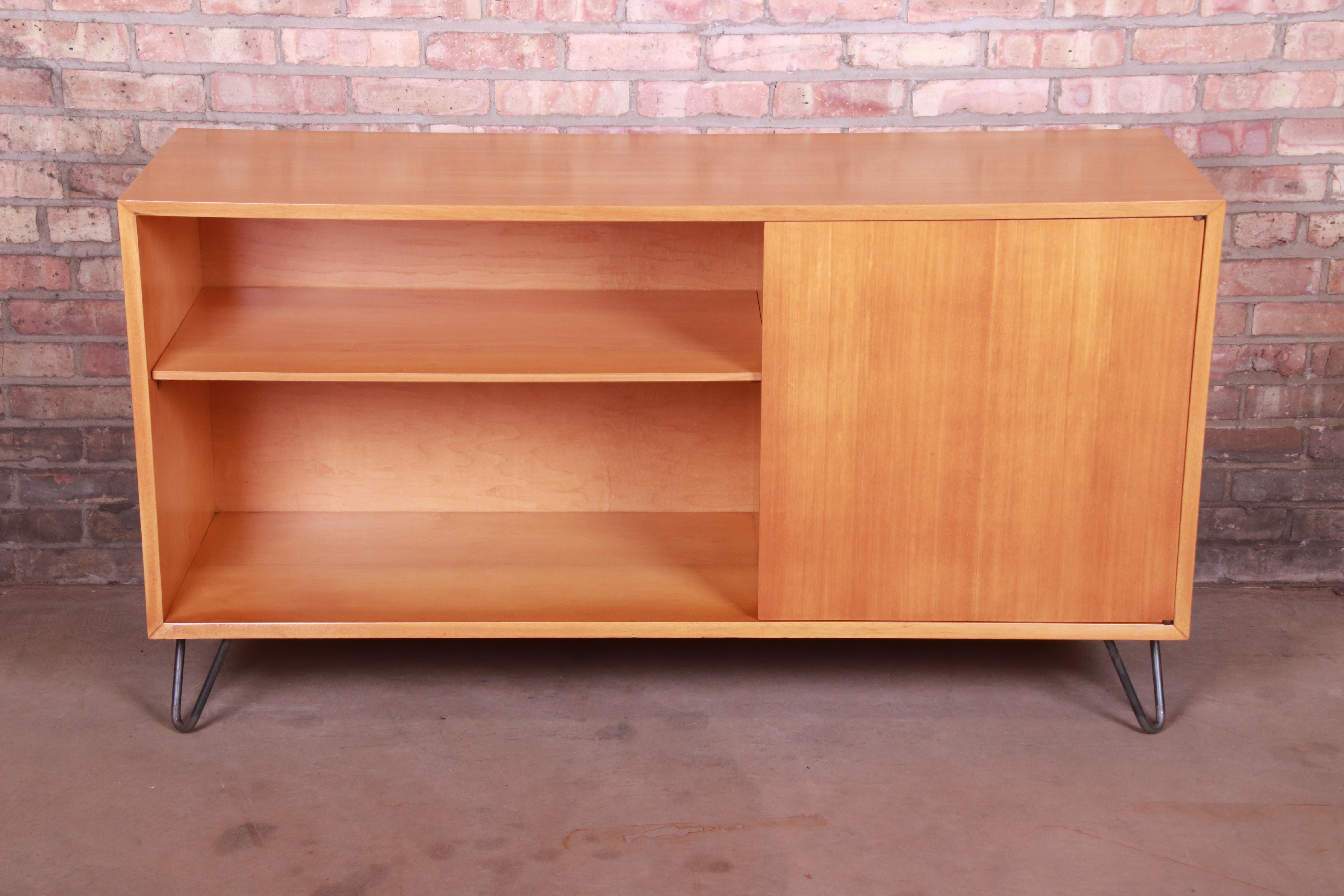 Mid-Century Modern George Nelson for Herman Miller Primavera Wood Credenza or Bookcase, Refinished