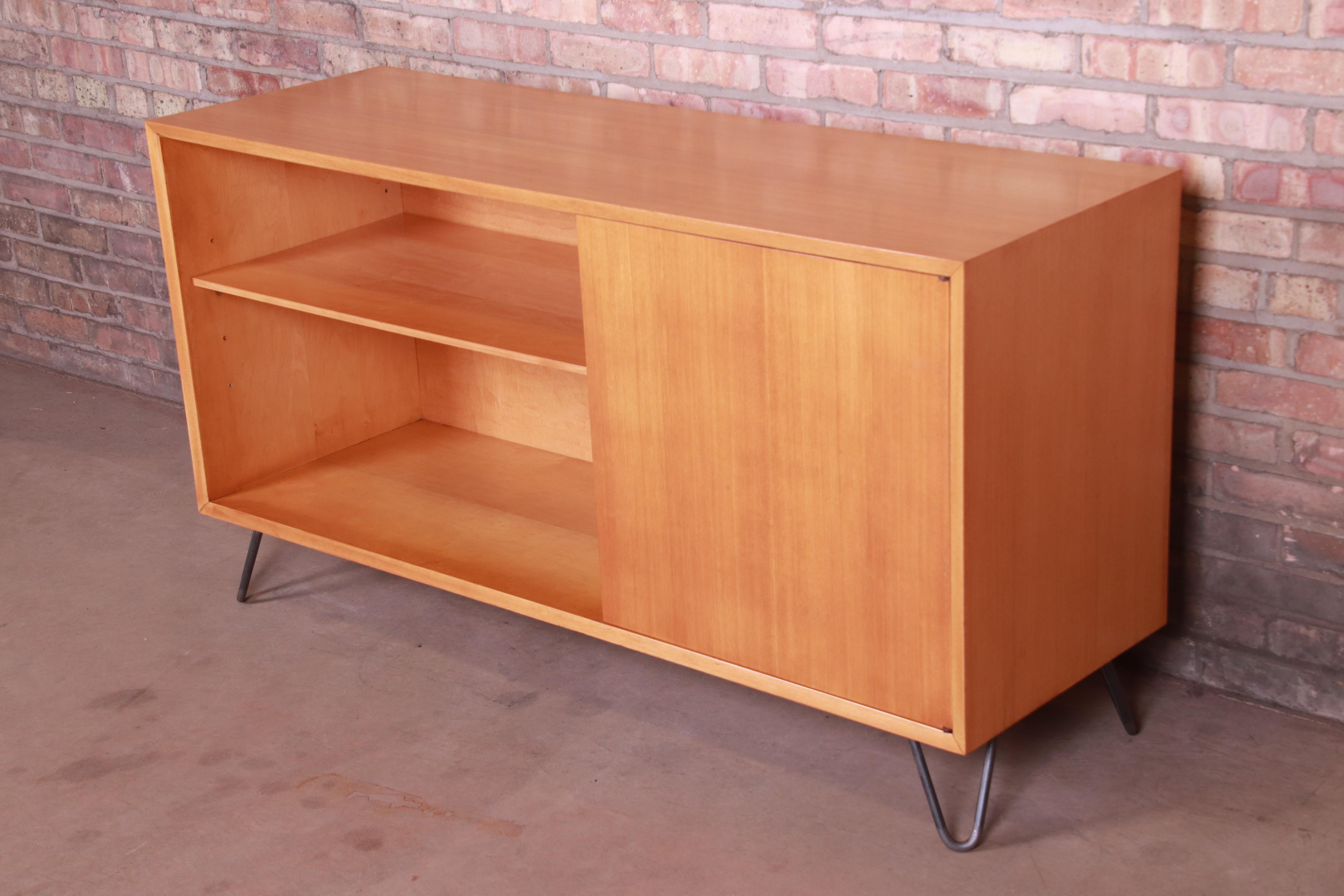 American George Nelson for Herman Miller Primavera Wood Credenza or Bookcase, Refinished