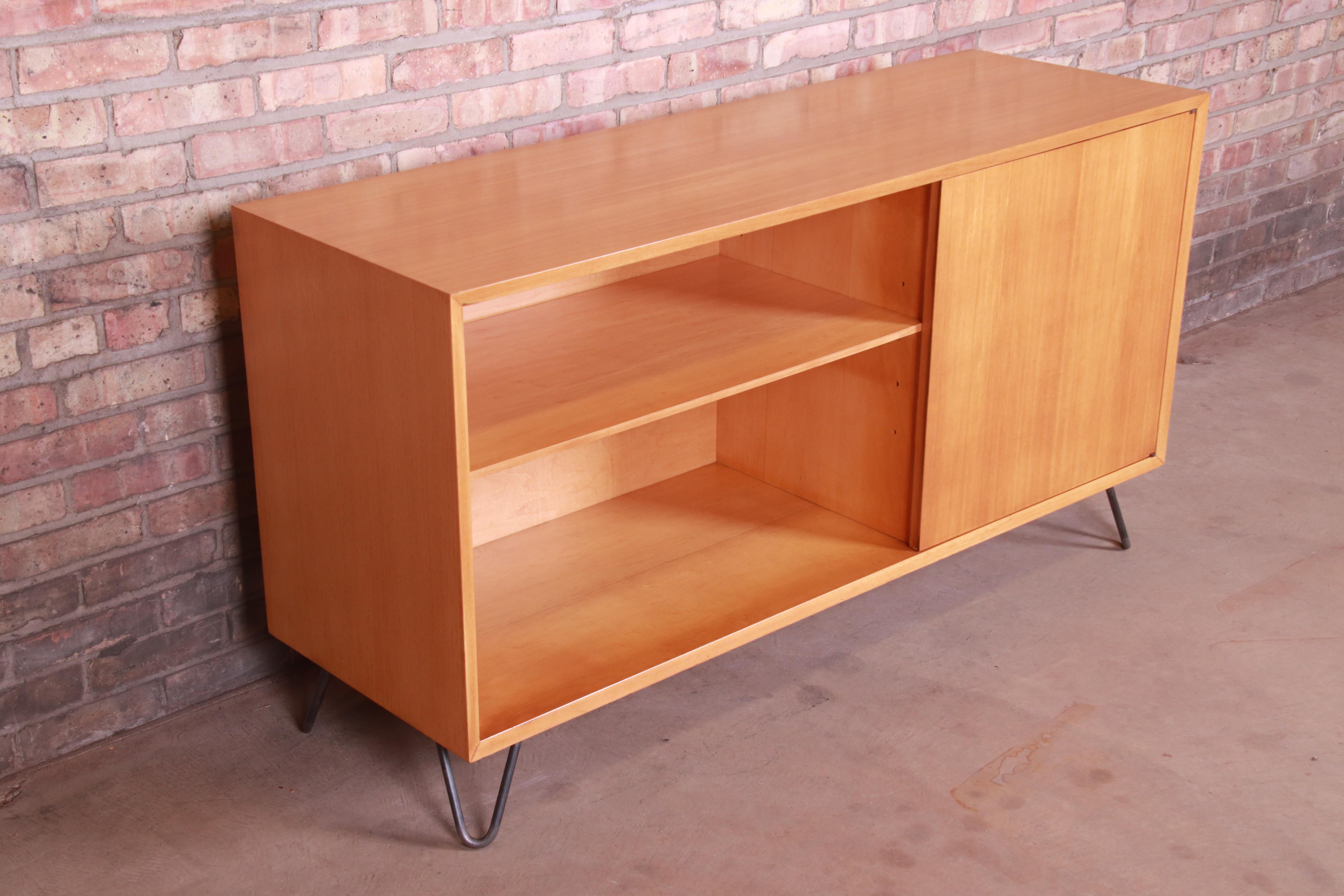 Mid-Century Modern George Nelson for Herman Miller Primavera Wood Credenza or Bookcase, Refinished