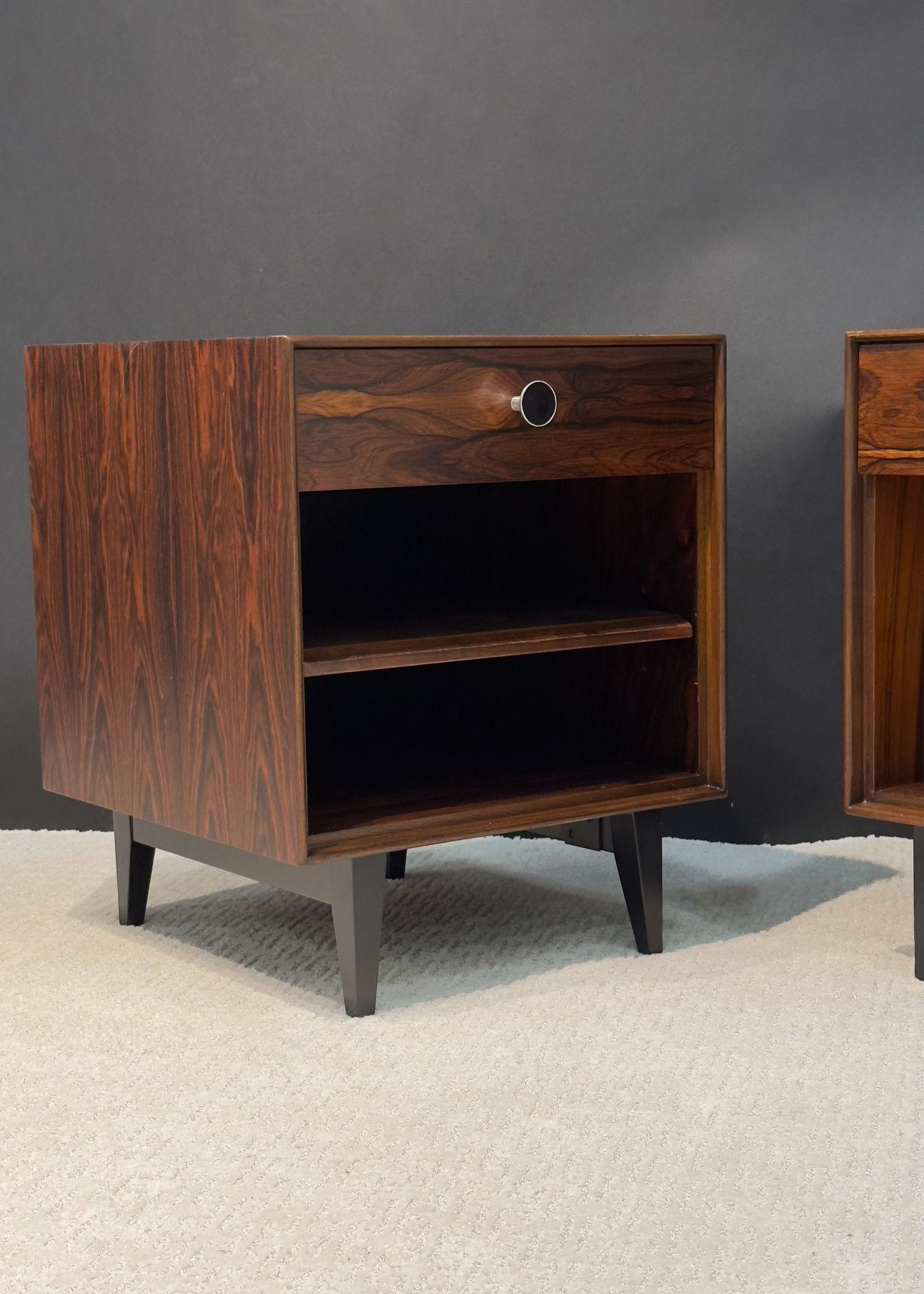 Mid-20th Century George Nelson for Herman Miller Rosewood Nightstands, 1960 For Sale