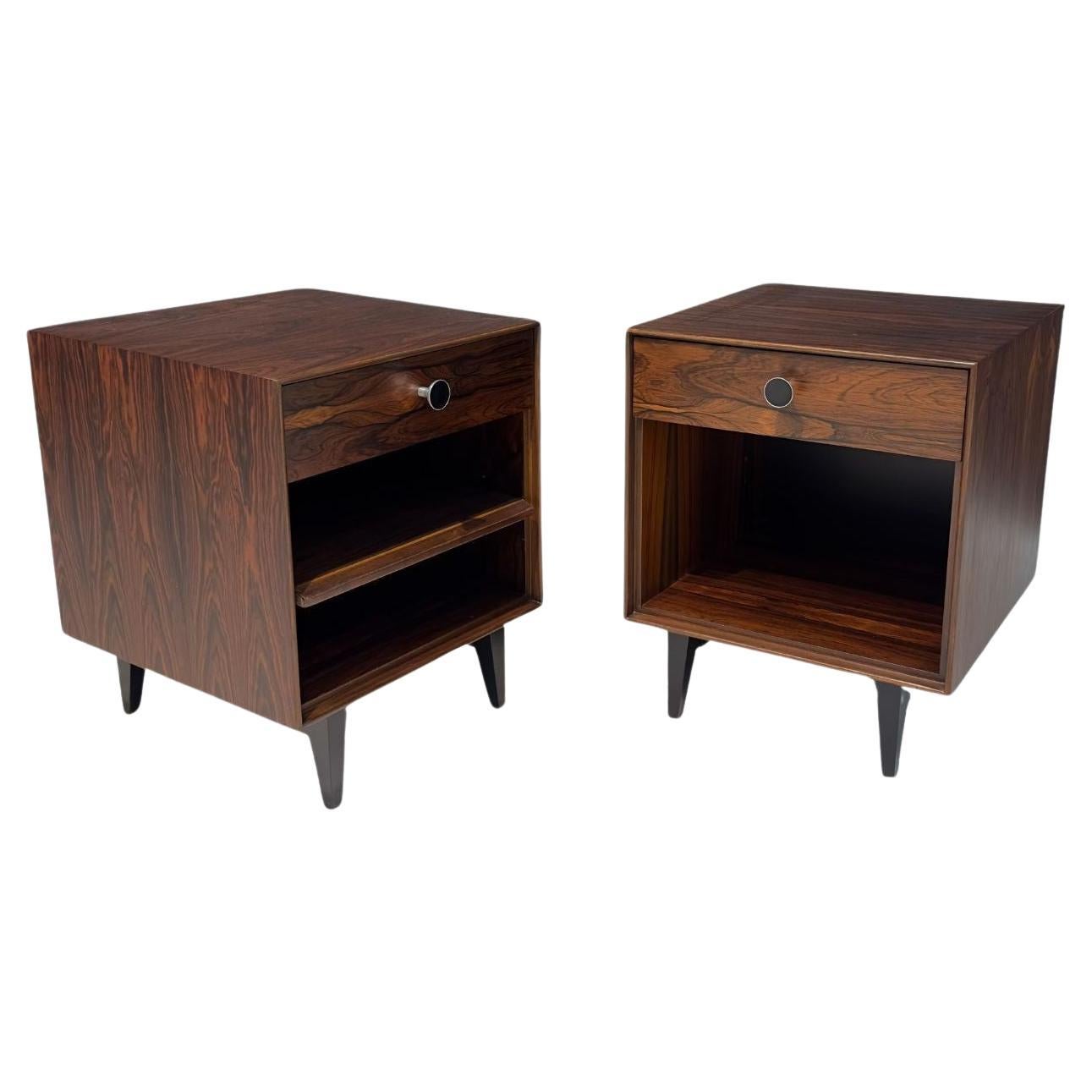 George Nelson for Herman Miller Rosewood Nightstands, 1960 For Sale
