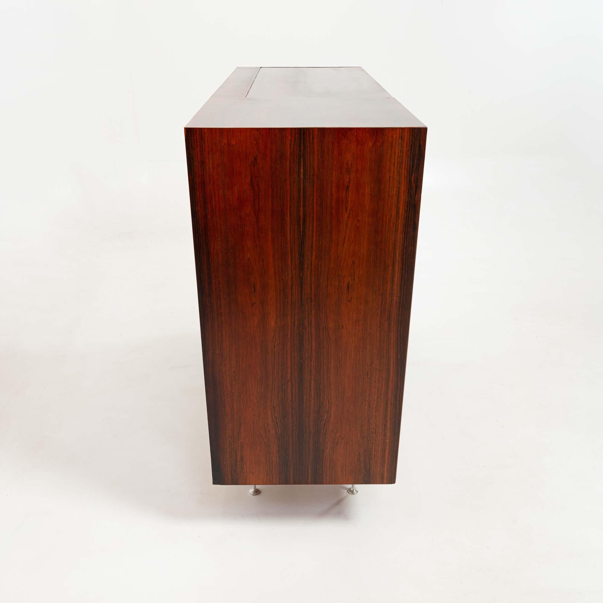 George Nelson para Herman Miller Armario de palisandro de borde fino/Cómoda de caballero Moderno de mediados de siglo en venta