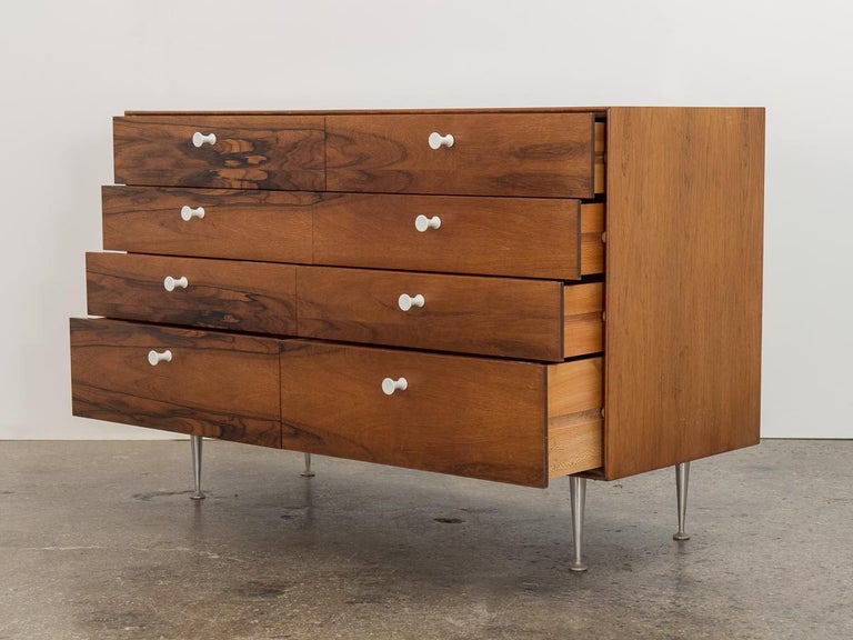 Mid-Century Modern George Nelson for Herman Miller Rosewood Thin Edge Group Dresser