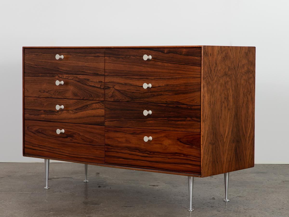 Mid-Century Modern George Nelson for Herman Miller Rosewood Thin Edge Group Dresser en vente