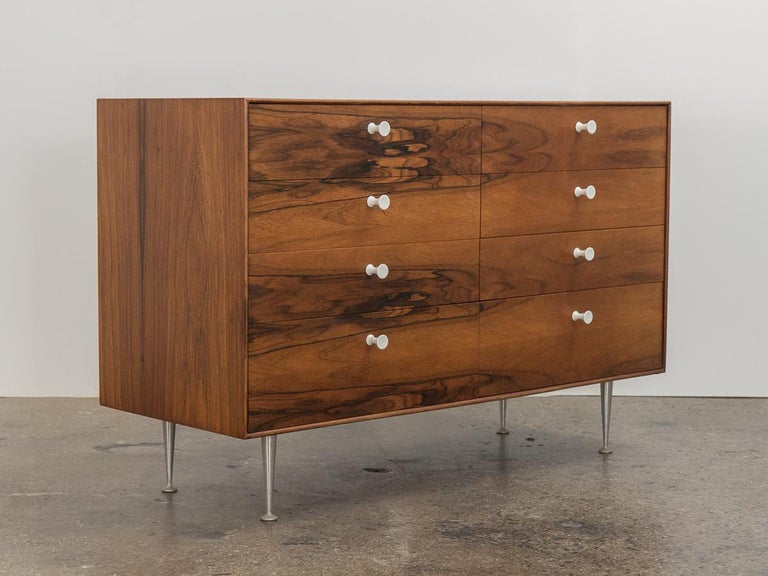 George Nelson for Herman Miller Rosewood Thin Edge Group Dresser In Good Condition In Brooklyn, NY