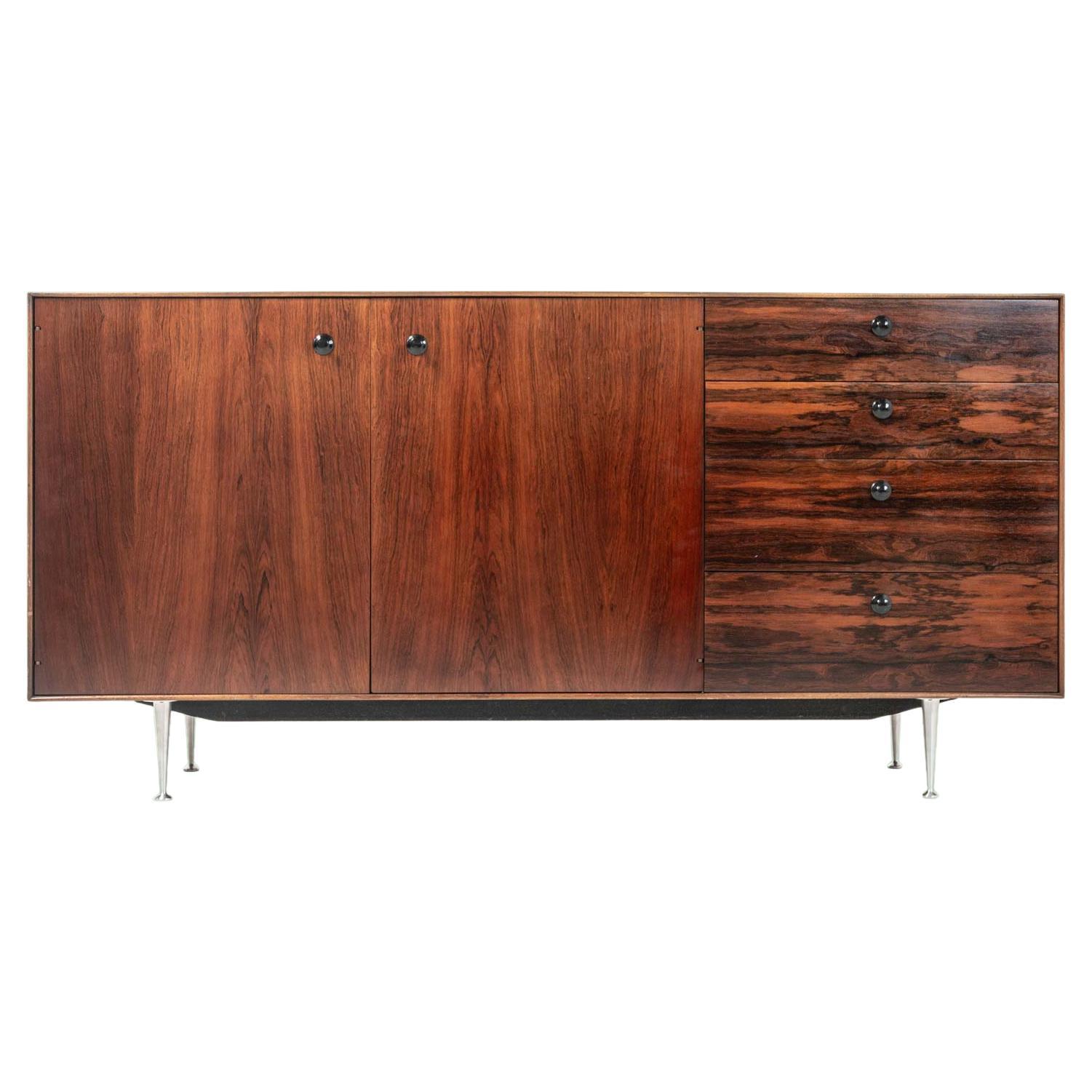 George Nelson for Herman Miller Rosewood Thin Edge Series Credenza/Cabinet