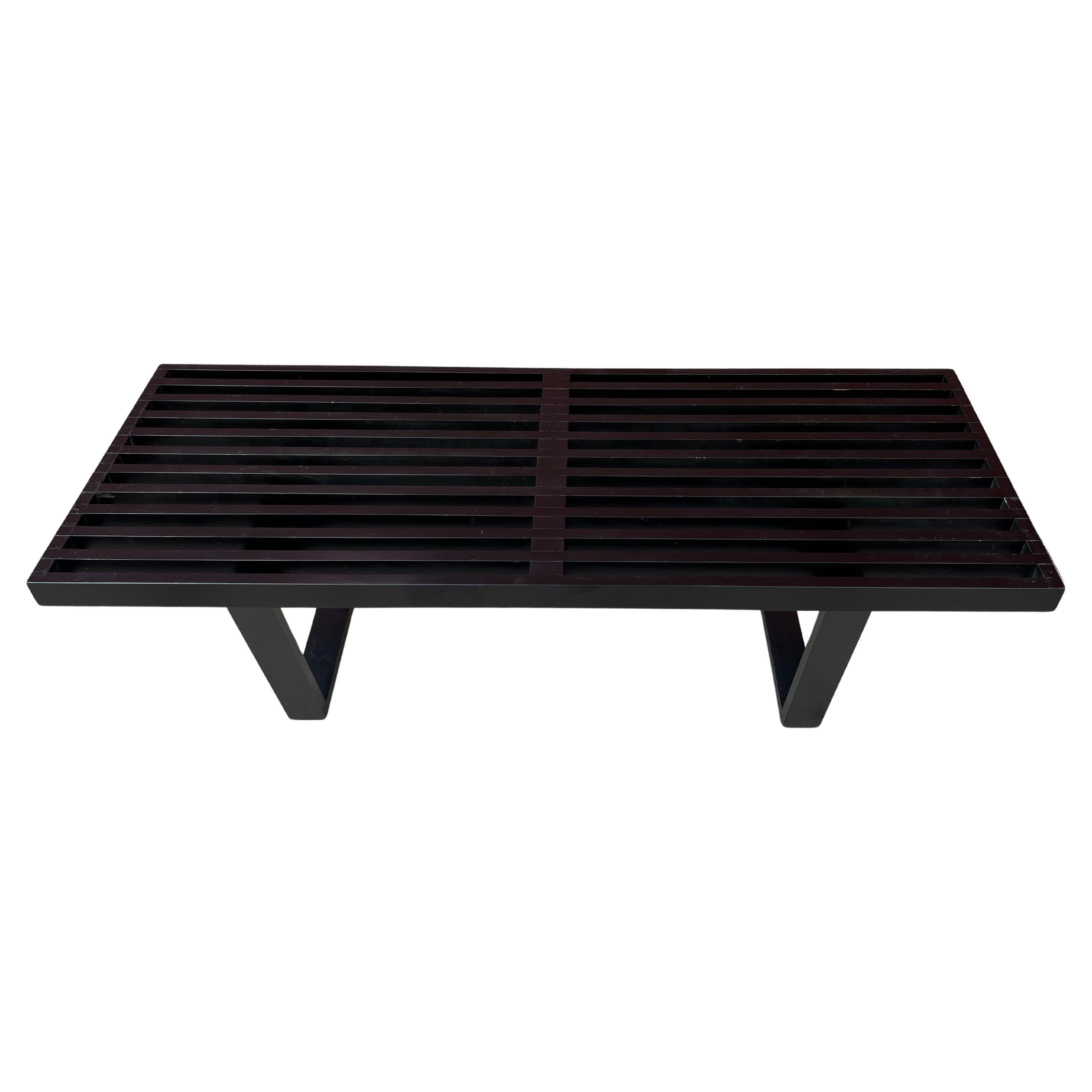 Lacquer George Nelson for Herman Miller Slatted Bench