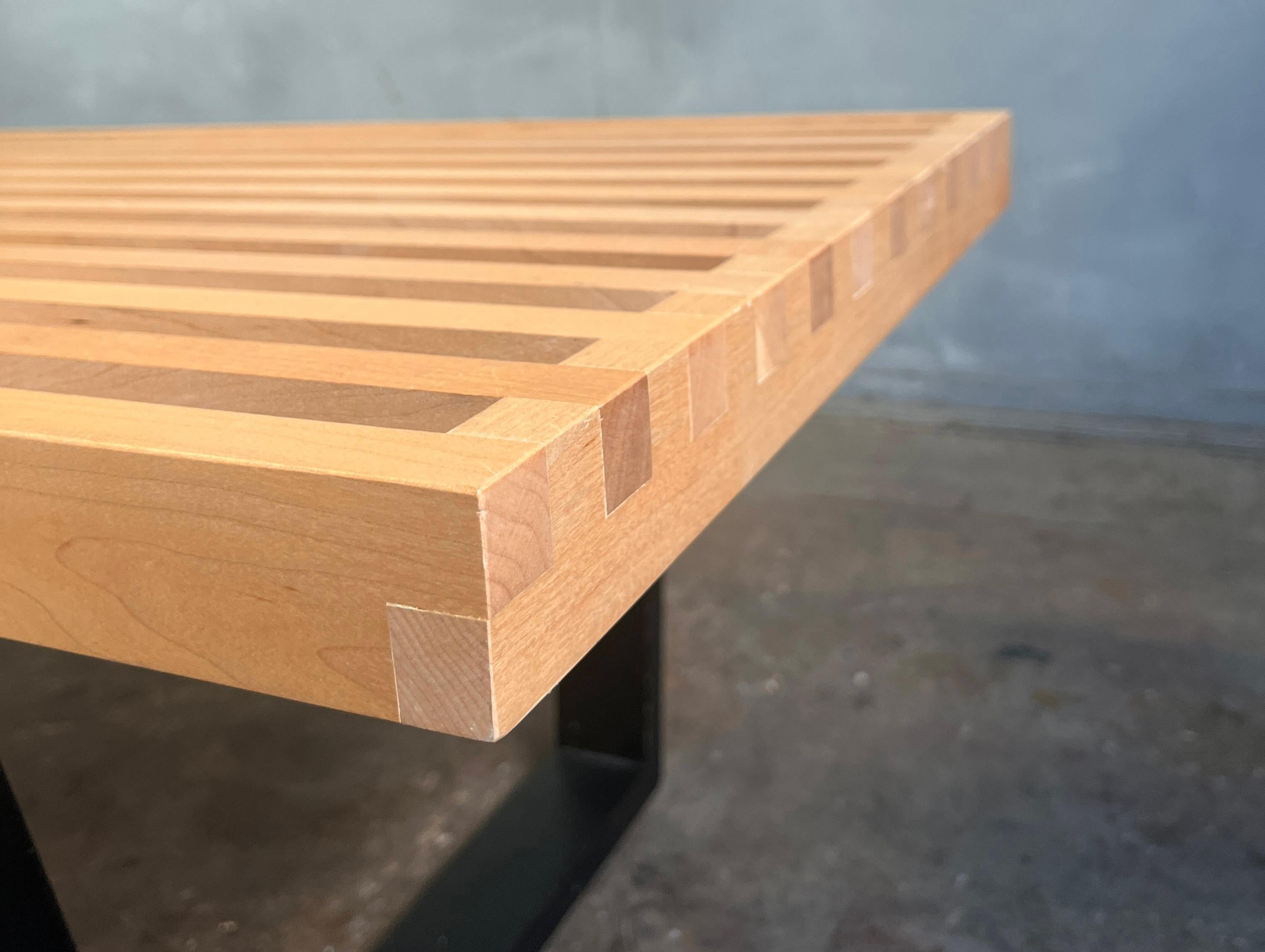 George Nelson for Herman Miller Slatted Bench Maple Blonde 2