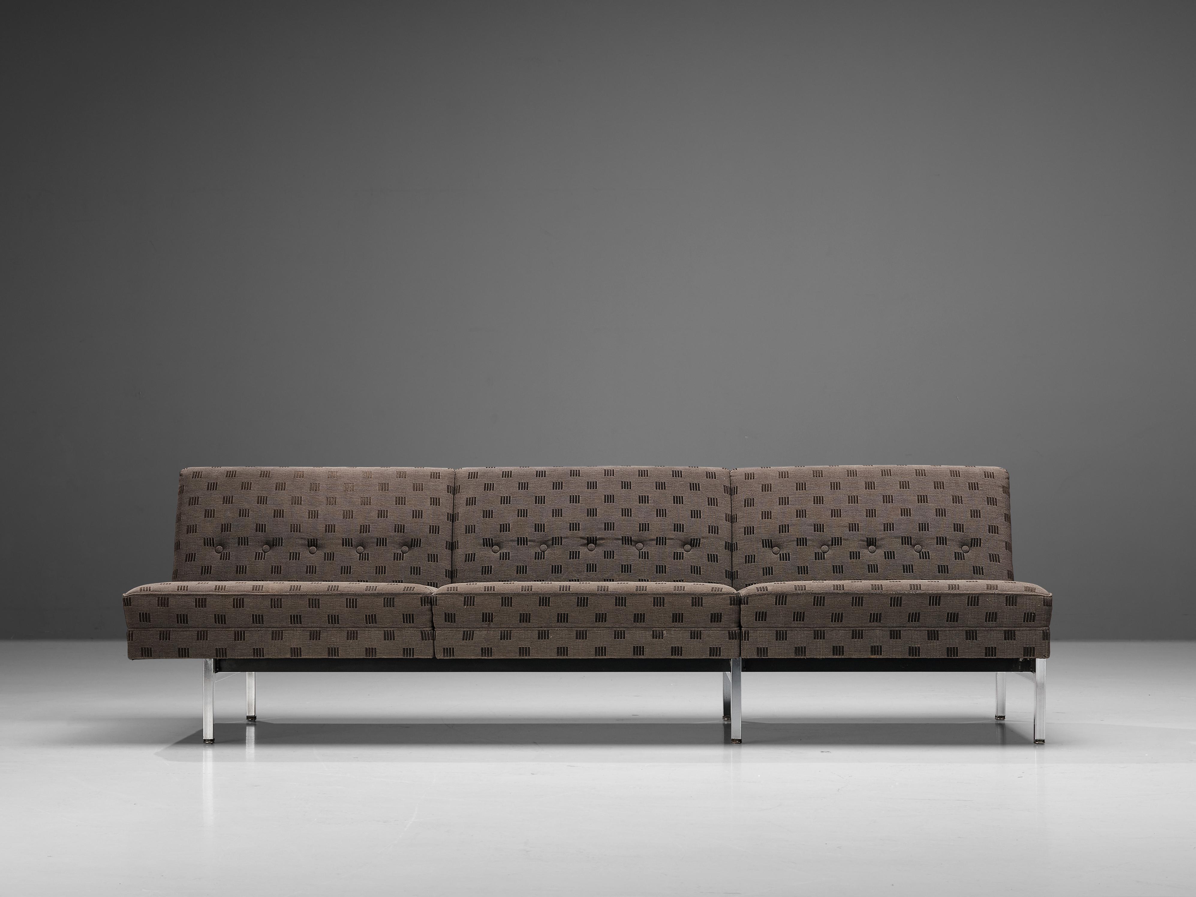 George Nelson für Herman Miller Sofa mit hellbrauner gemusterter Polsterung  (Moderne der Mitte des Jahrhunderts) im Angebot