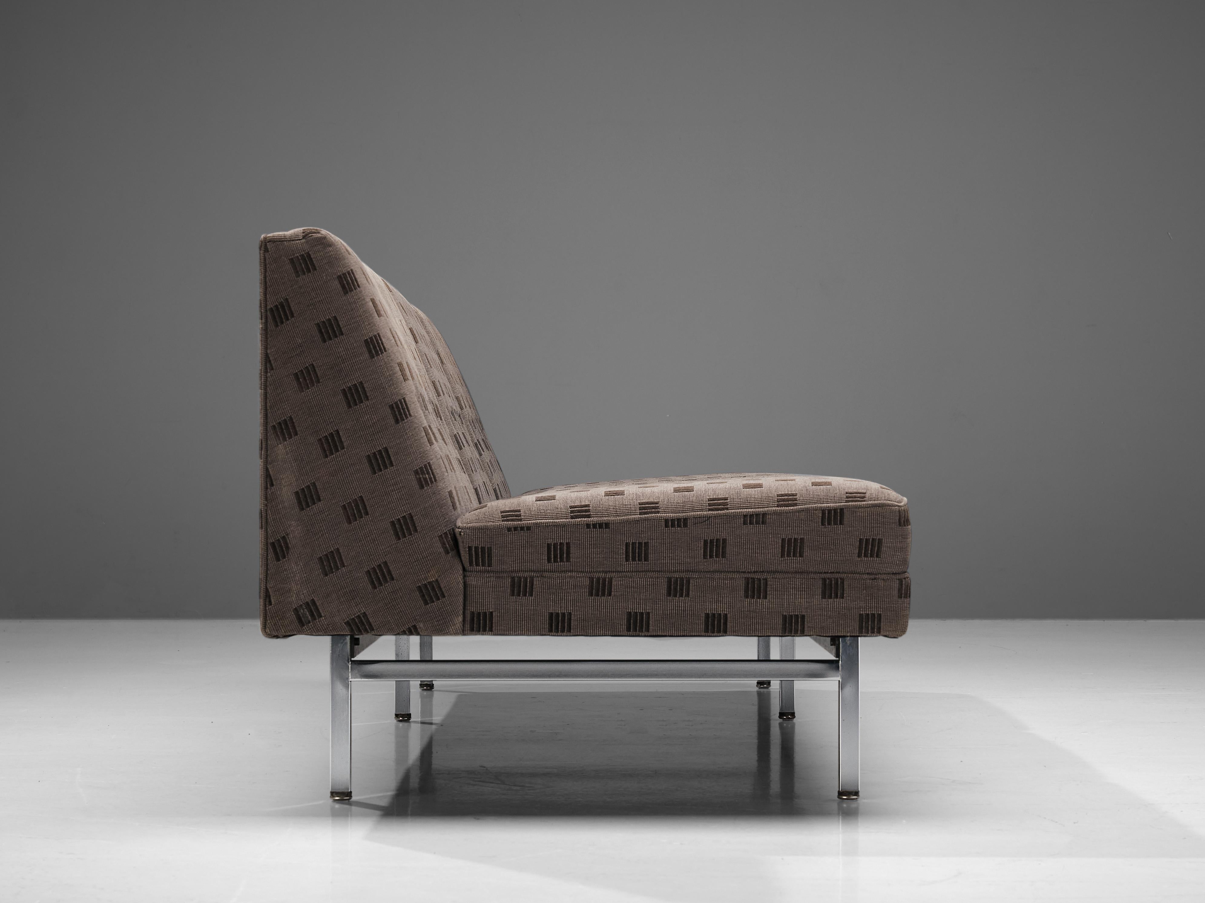 Sofa George Nelson pour Herman Miller en tissu d'ameublement à motifs brun clair  Bon état - En vente à Waalwijk, NL