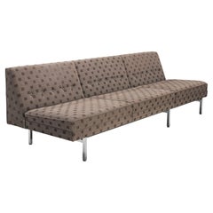 George Nelson for Herman Miller Sofa in Light Brown Patterned Upholstery 