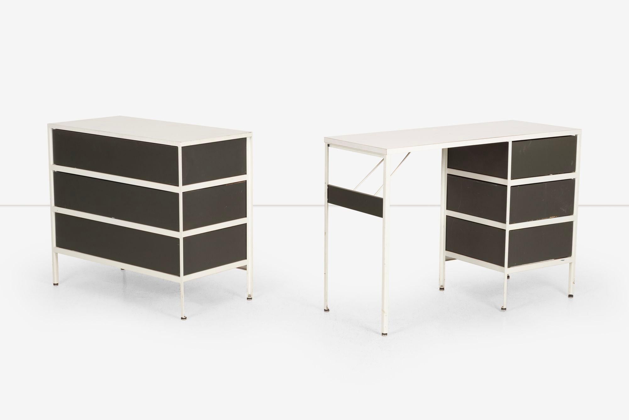 George Nelson for Herman Miller Steel Frame Desk and Dresser 3