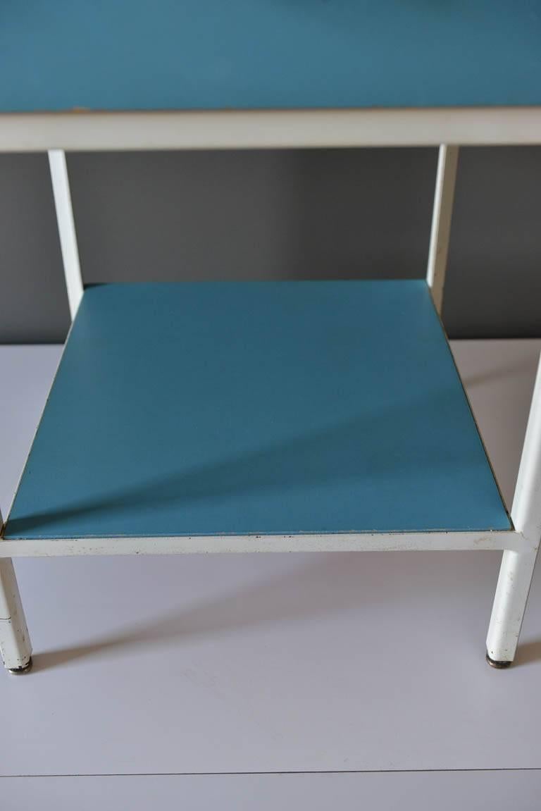 Acier Table de nuit George Nelson for Herman Miller Steel Frame:: circa 1960