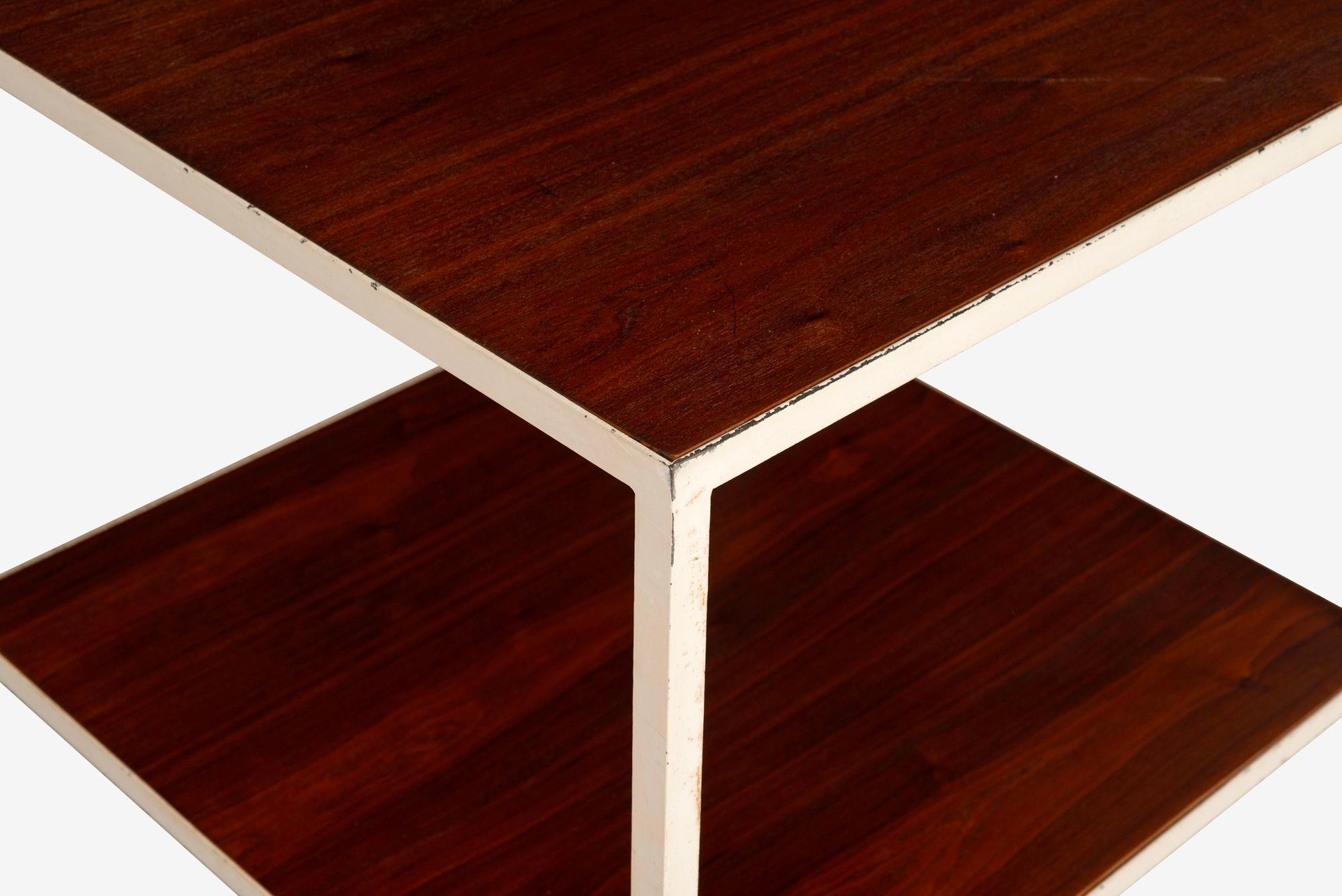 Métal Table d'appoint à cadre en acier sur roues de George Nelson pour Herman Miller (1955) en vente