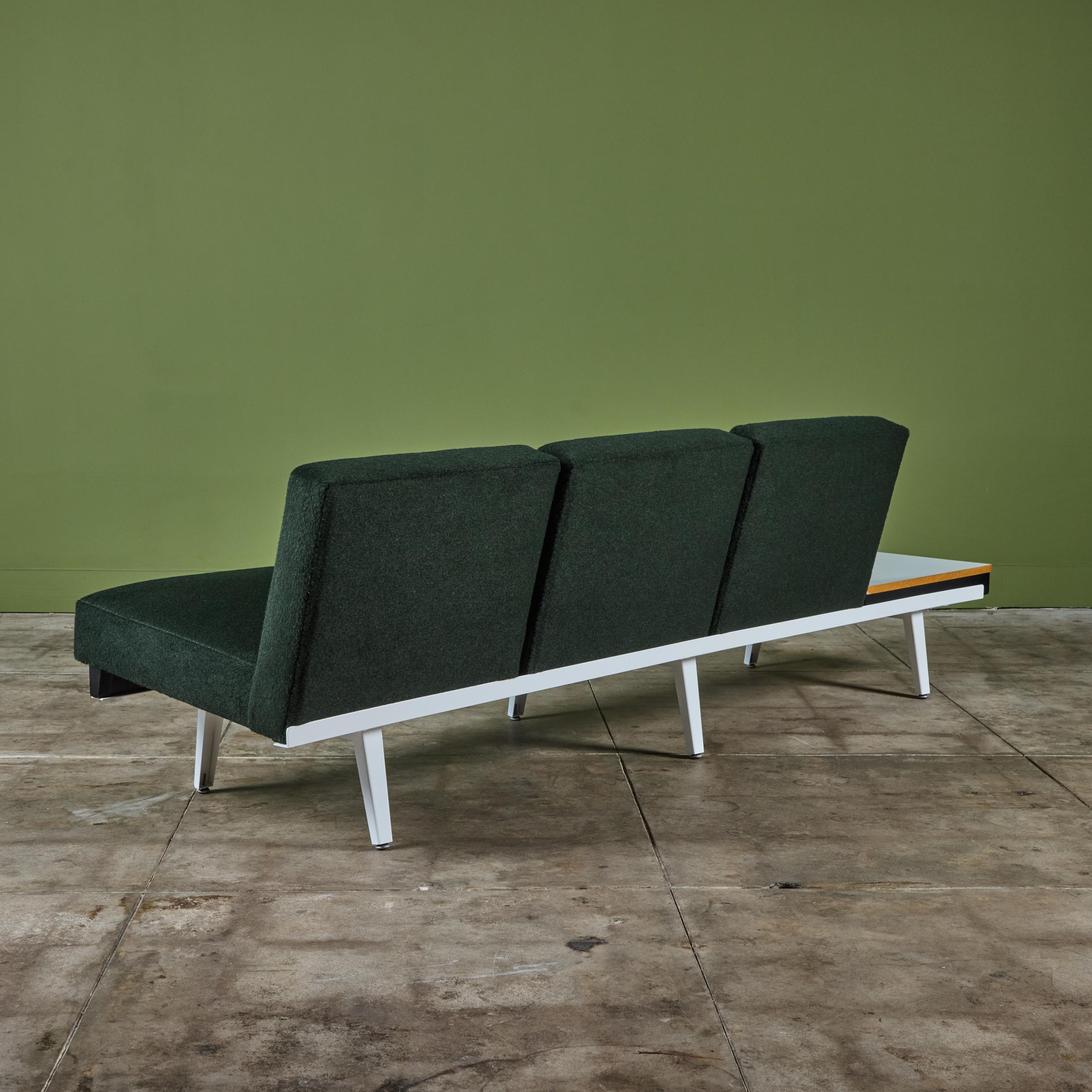George Nelson para Herman Miller Sofá con estructura de acero en venta 4