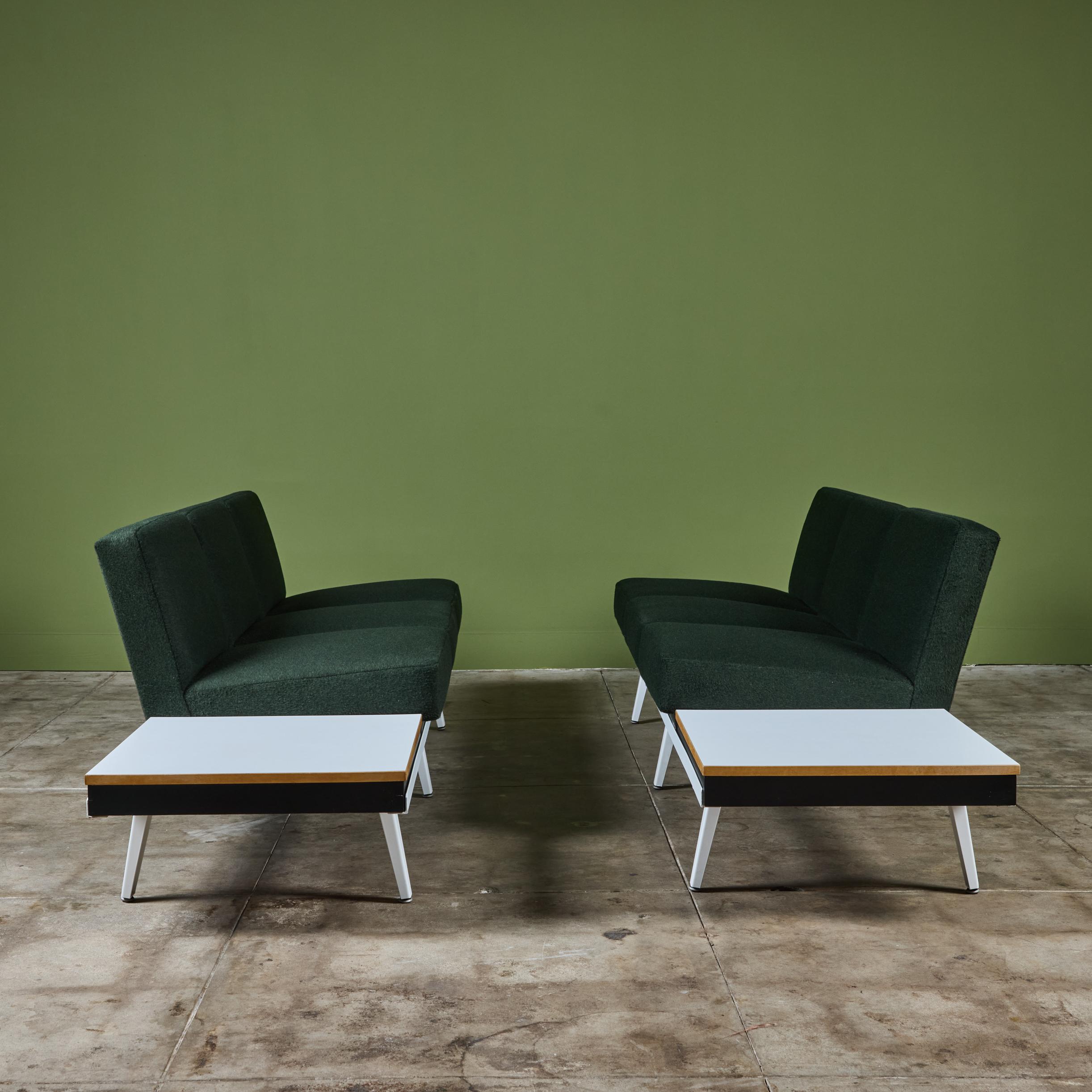 George Nelson para Herman Miller Sofá con estructura de acero en venta 6