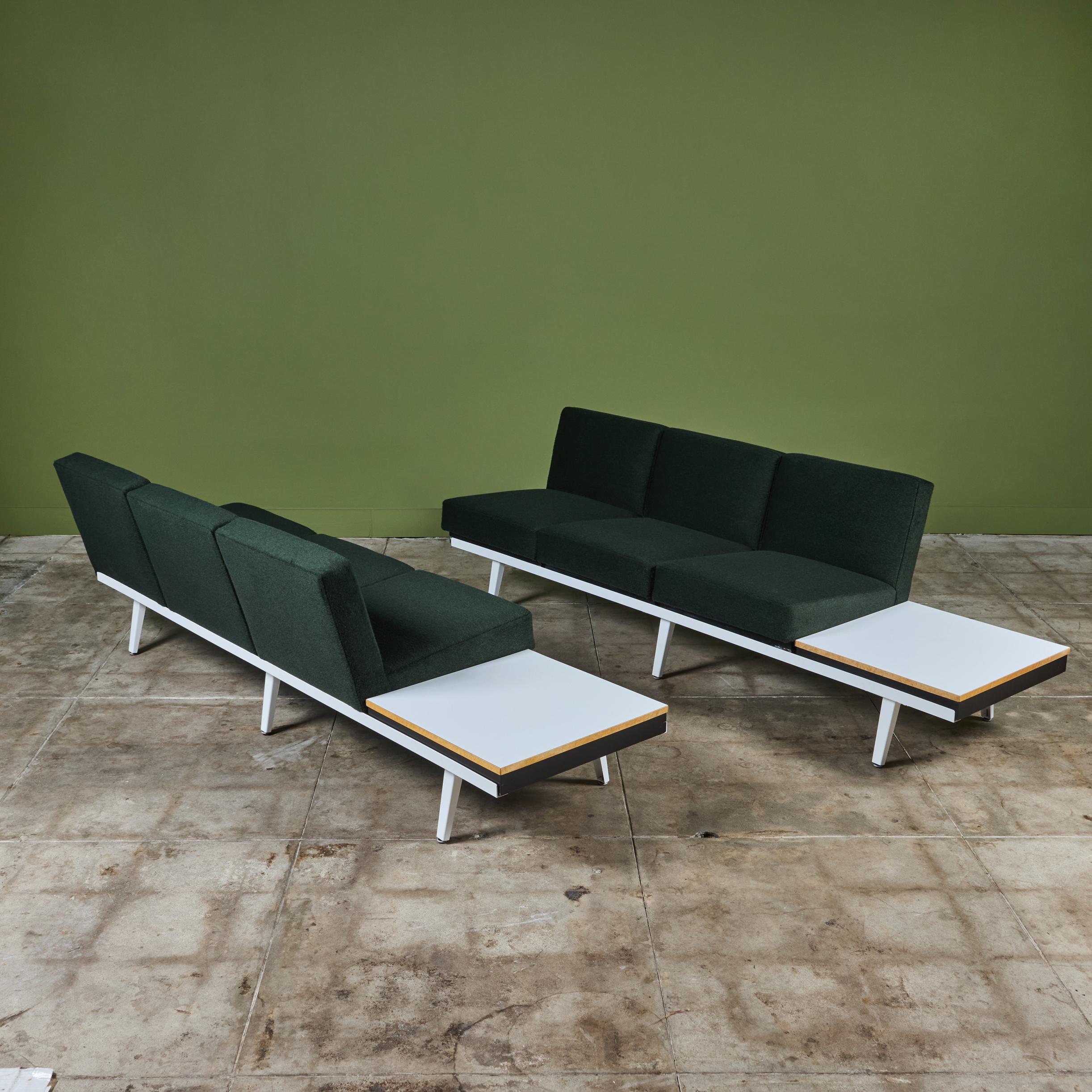 George Nelson para Herman Miller Sofá con estructura de acero en venta 7