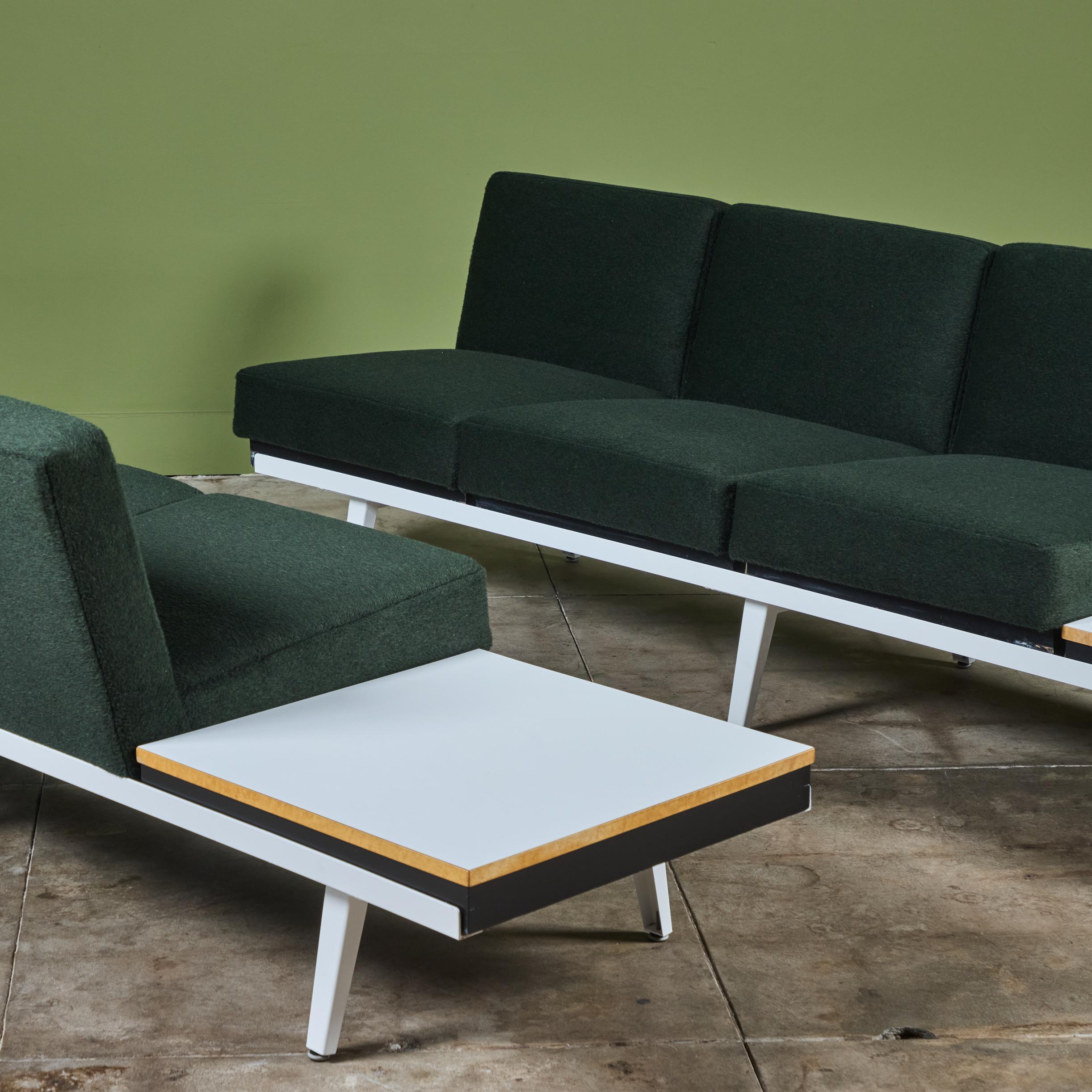 George Nelson para Herman Miller Sofá con estructura de acero en venta 8