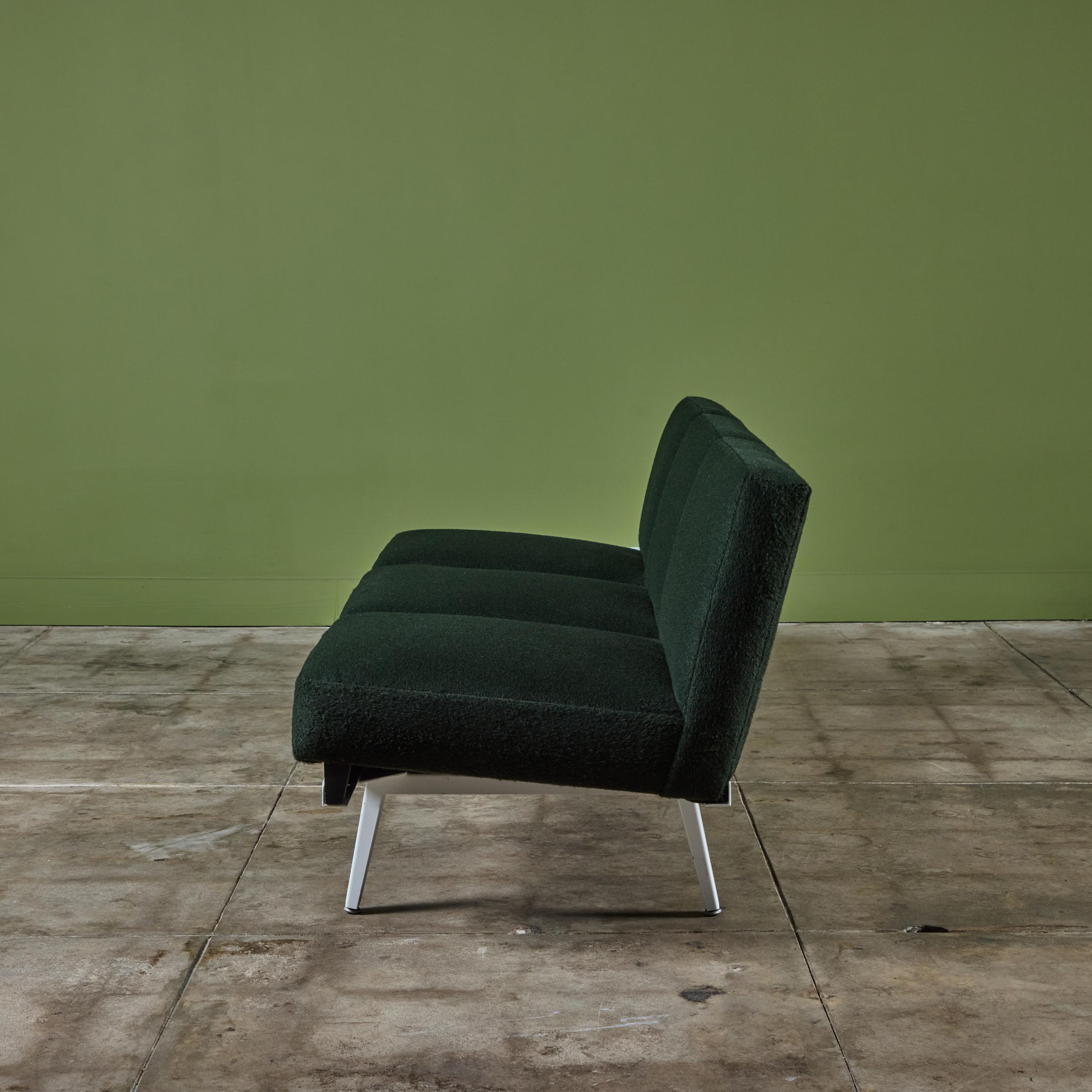 George Nelson para Herman Miller Sofá con estructura de acero mediados del siglo XX en venta