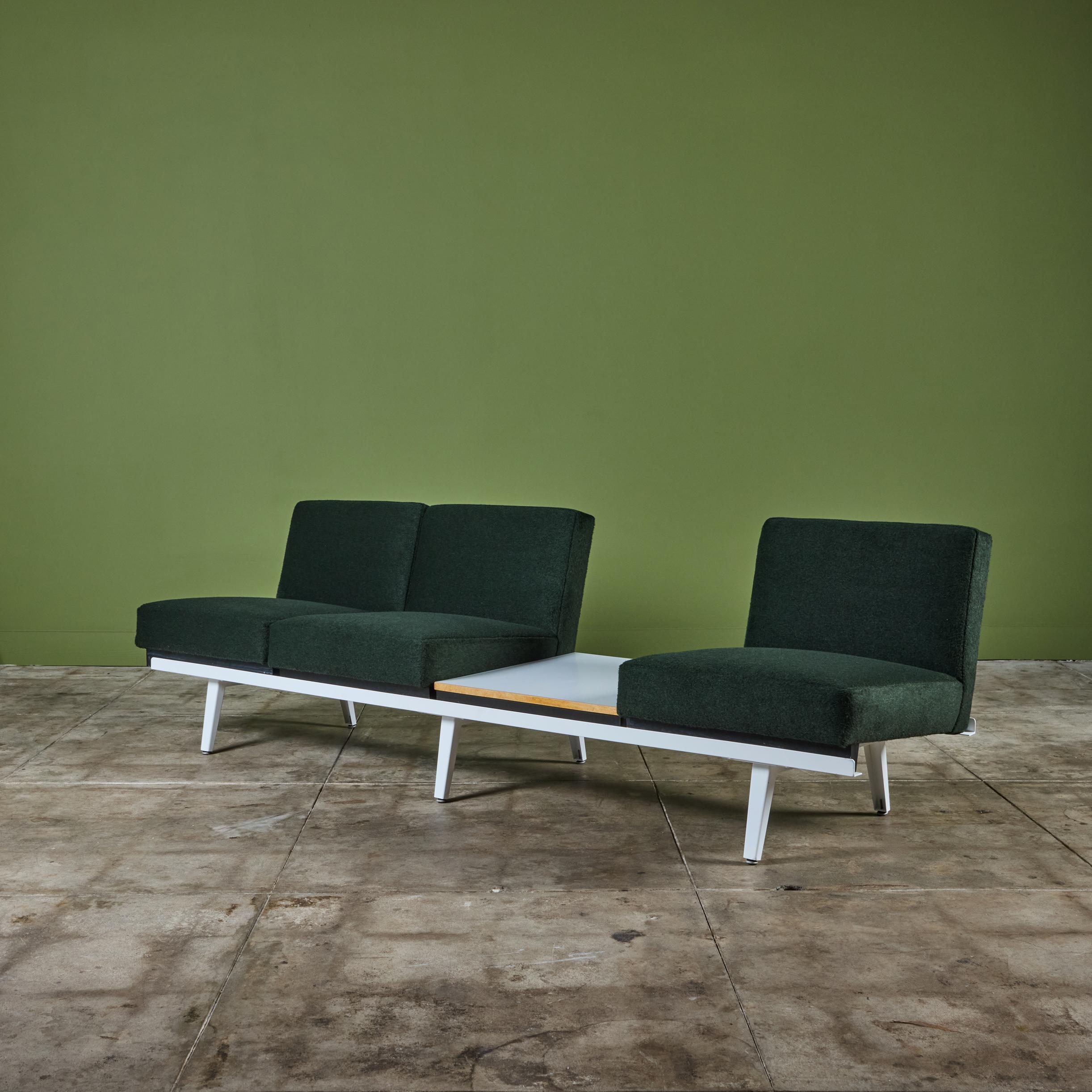 George Nelson para Herman Miller Sofá con estructura de acero en venta 1