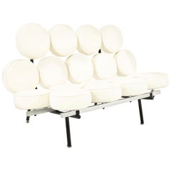 George Nelson for Herman Miller Style Midcentury Marshmallow Sofa White