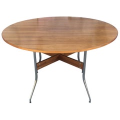 Table de salle à manger George Nelson pour Herman Miller Swag Leg en noyer
