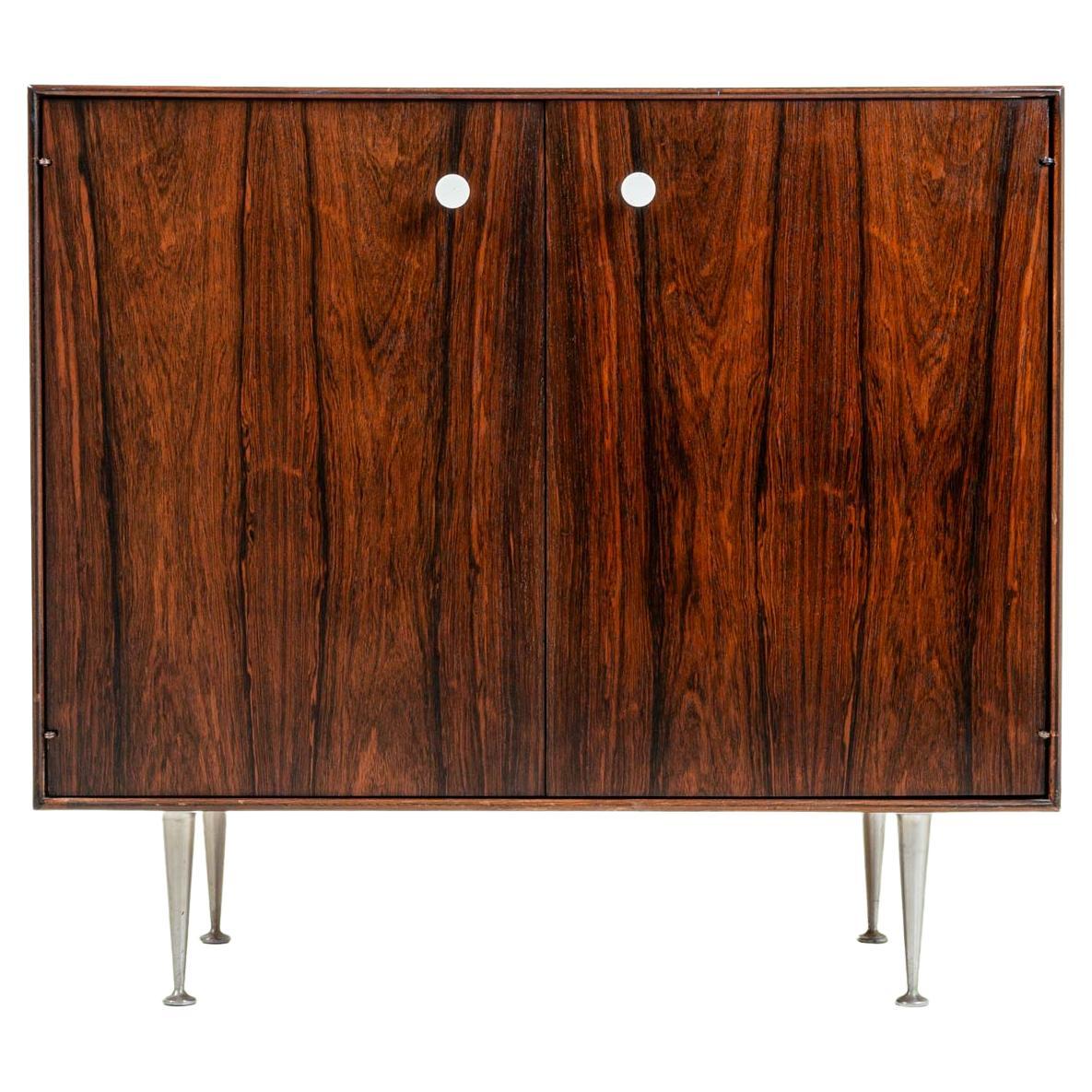 George Nelson for Herman Miller Thin Edge Rosewood Two Door Cabinet