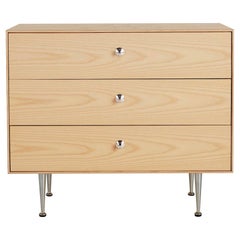 George Nelson for Herman Miller Thin Edge Three Drawer Dresser, Beech Wood