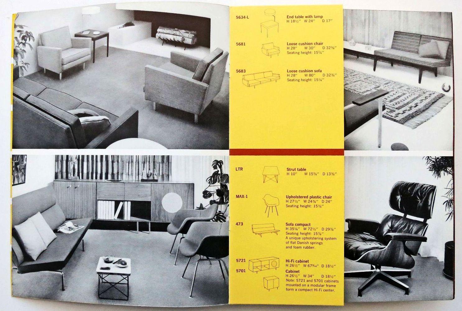 German George Nelson for Herman Miller Three-Seat Sofa in Brown Leather, Model 5683