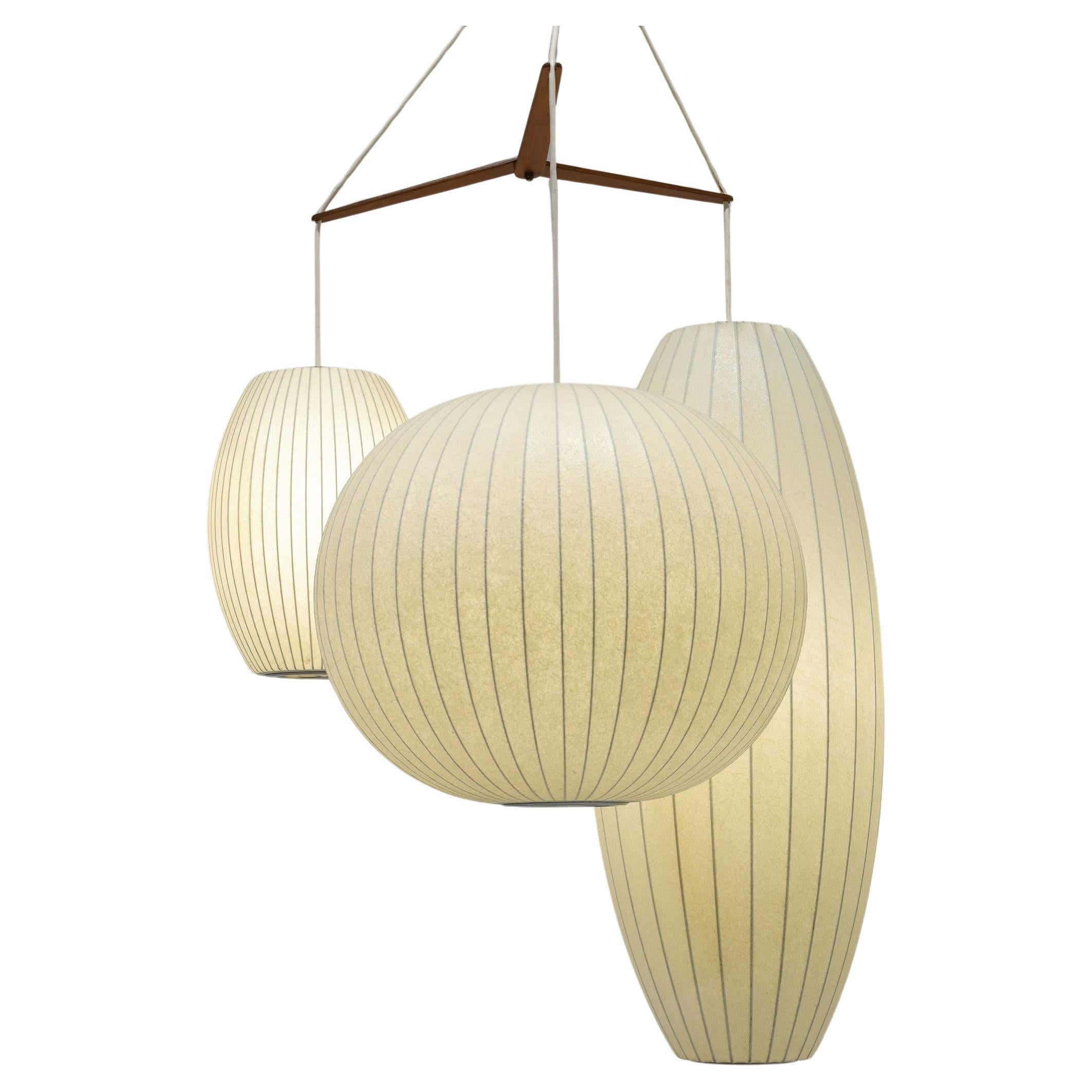 George Nelson for Herman Miller Triple Bubble Chandelier