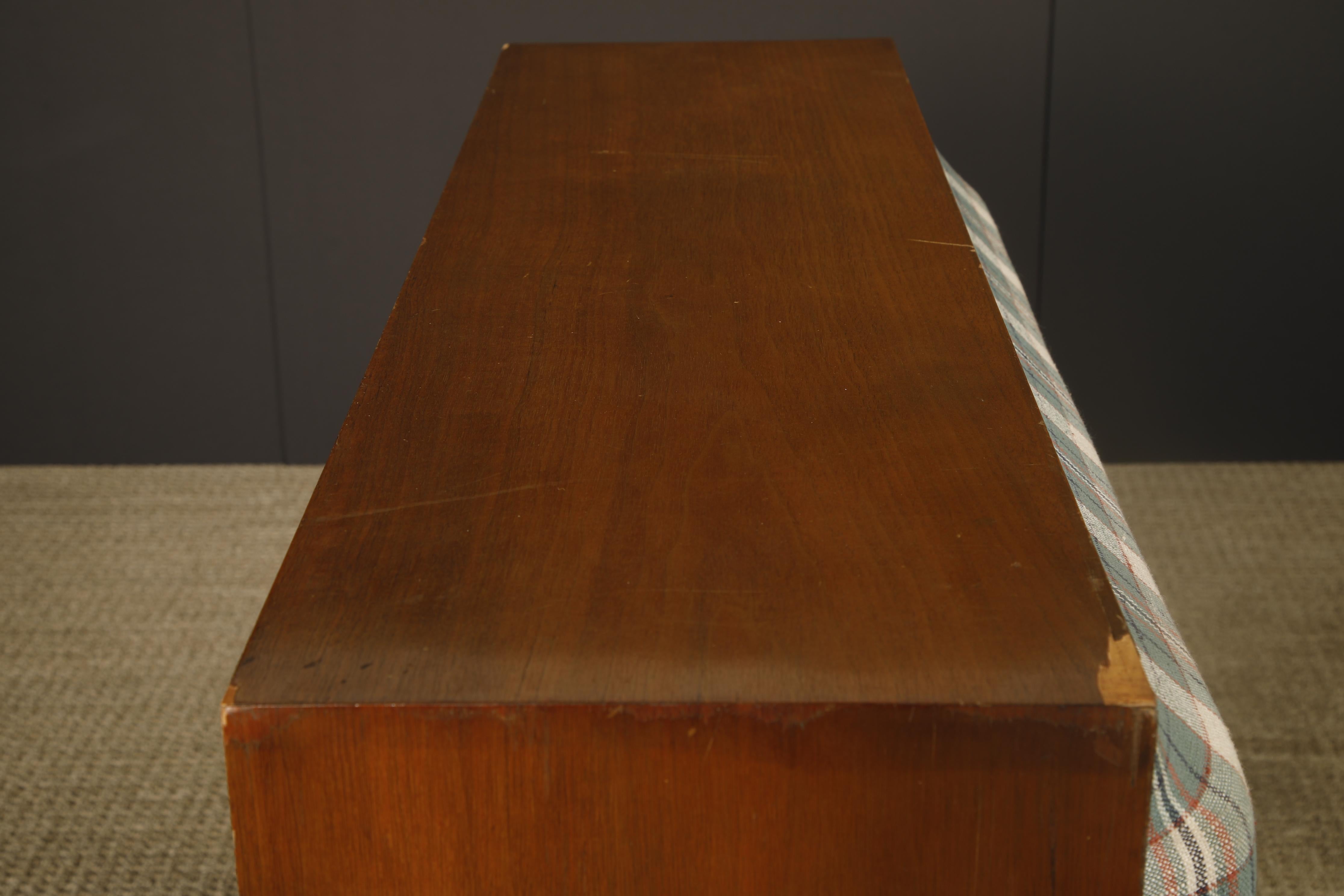 George Nelson para Herman Miller Cabeceros gemelos con almacenamiento oculto, años 50, Firmado en venta 7