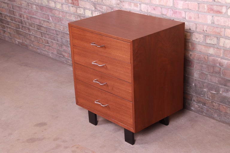 American George Nelson for Herman Miller Walnut Bachelor Chest, Newly Refinished