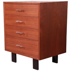 George Nelson for Herman Miller Walnut Bachelor Chest, Newly Refinished