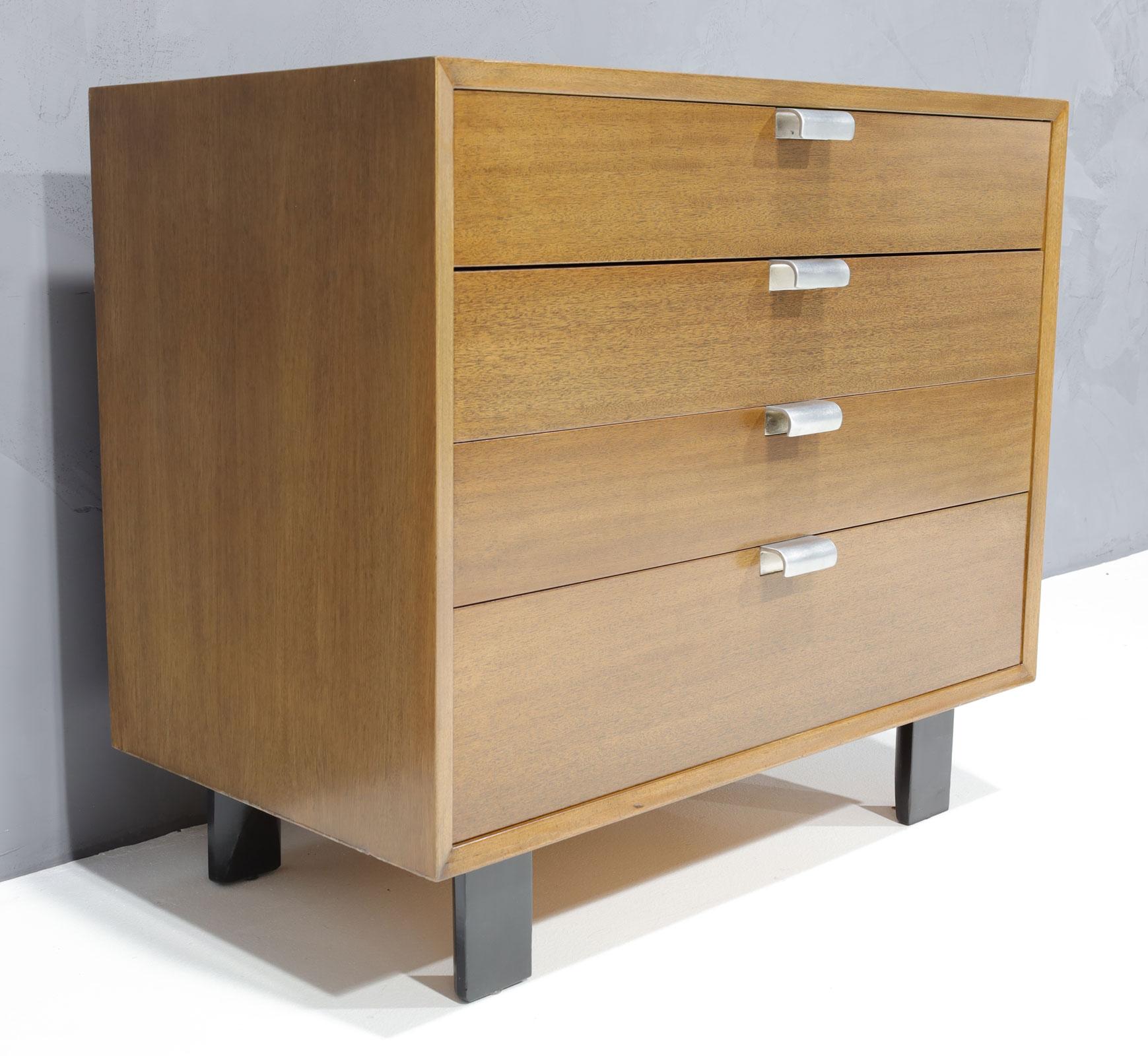 Mid-Century Modern George Nelson for Herman Miller Walnut Chest of Drawers For Sale