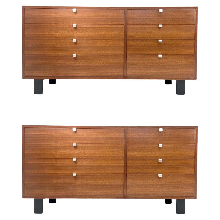 George Nelson for Herman Miller Walnut Dresser Credenzas '2 Available' 6