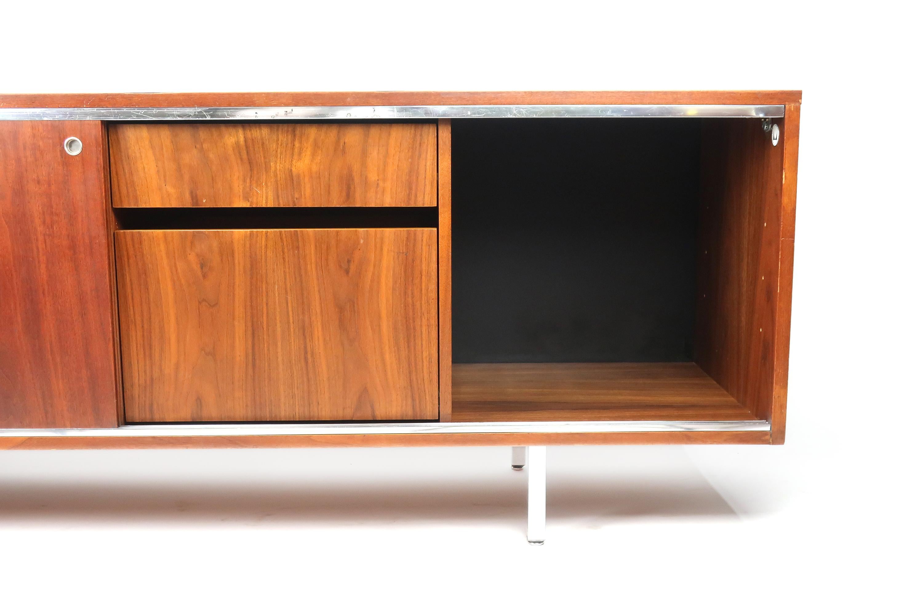 Mid-Century Modern George Nelson for Herman Miller Walnut Executive Office Group Credenza
