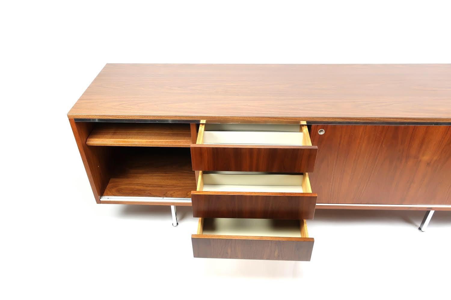 George Nelson for Herman Miller Walnut Executive Office Group Credenza 1