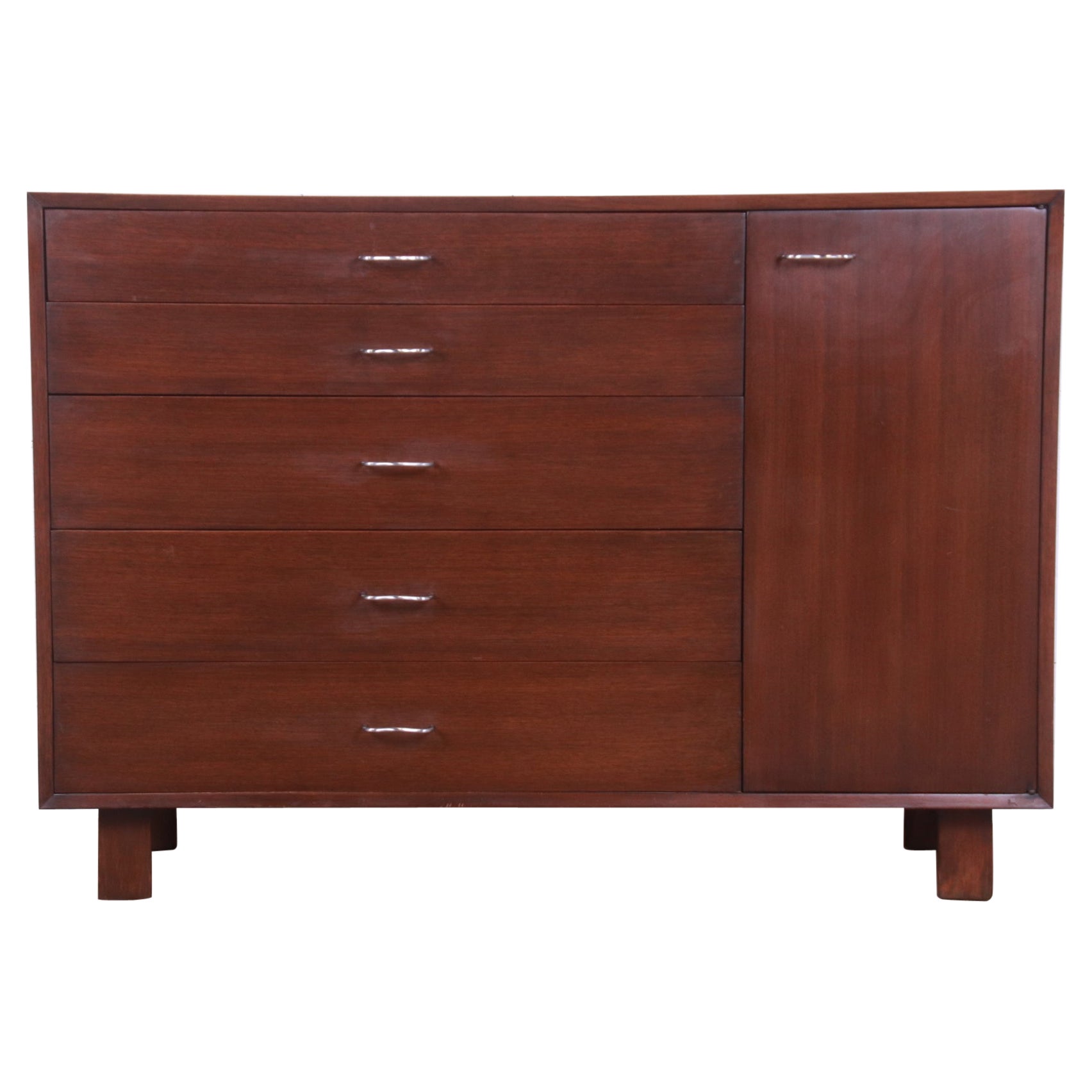 George Nelson for Herman Miller Walnut Gentleman
s Chest, 1950s
