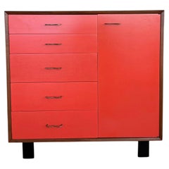 George Nelson For Herman Miller Walnut Gentlemans Chest With Clothing Rod