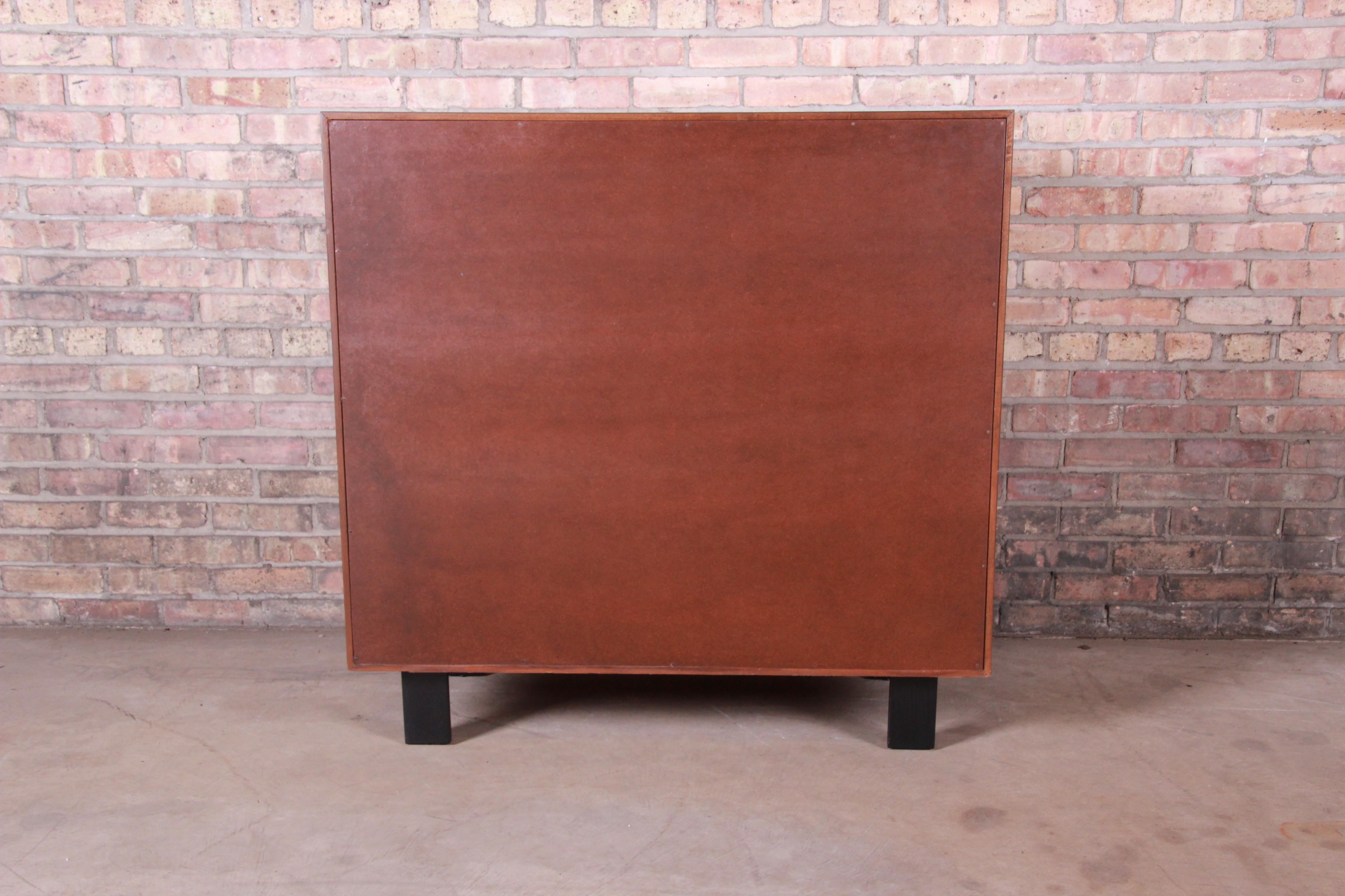 George Nelson for Herman Miller Walnut Highboy Dresser, Newly Restored 9