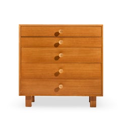 George Nelson for Herman Miller Walnut Highboy Dresser with Cupcake Pulls