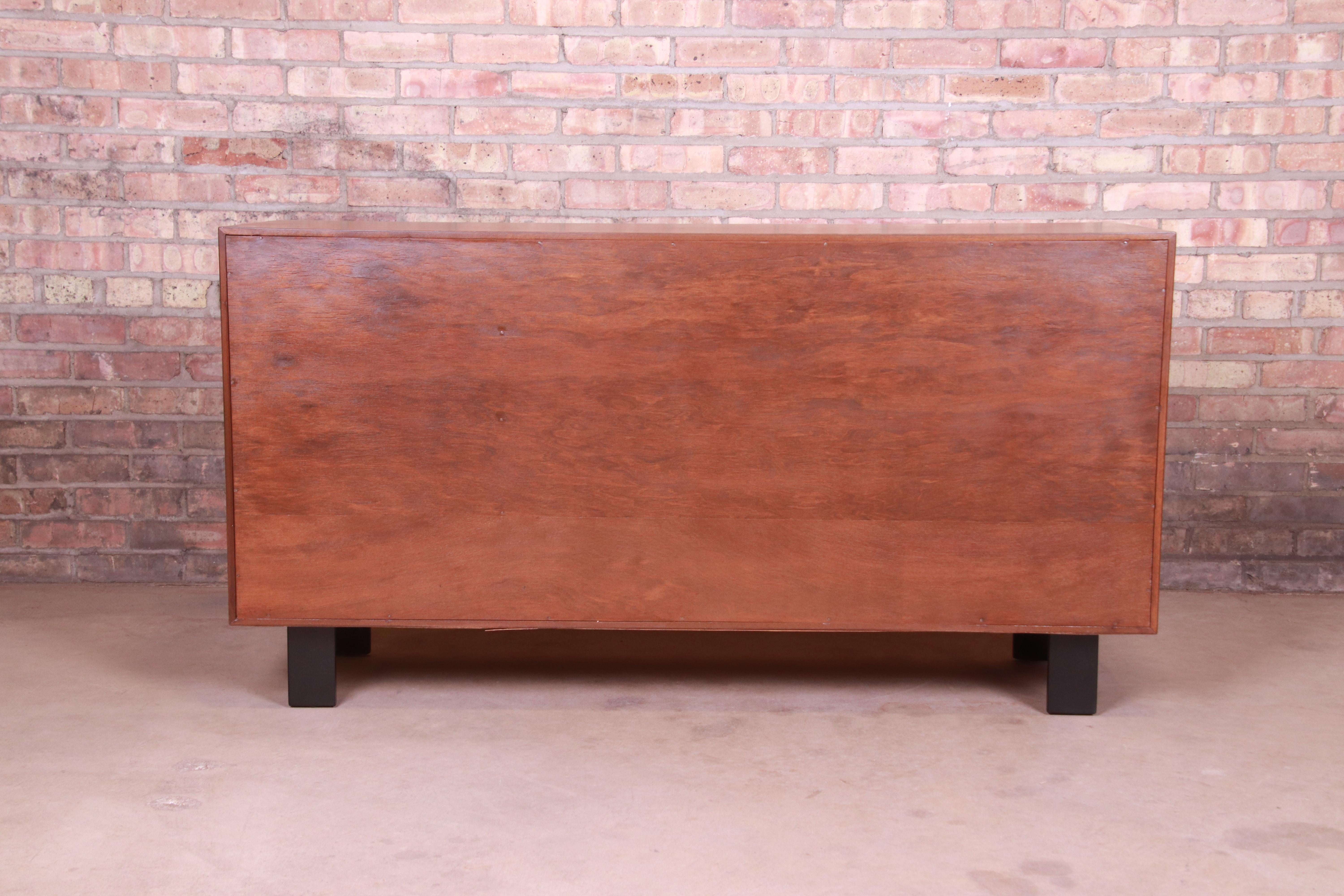 George Nelson for Herman Miller Walnut Sideboard Credenza, Newly Refinished 9